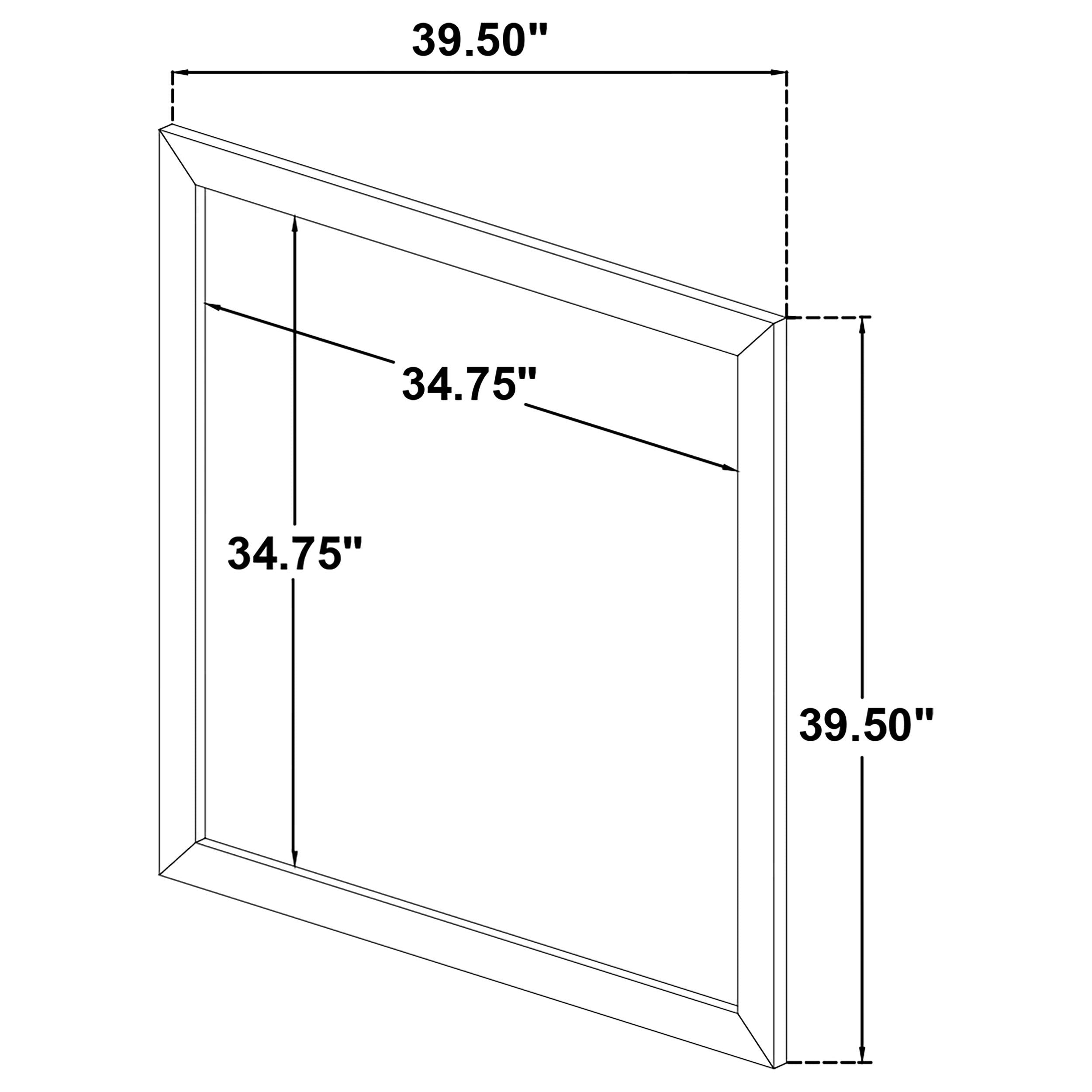  Coaster Furniture Ines 223094 Dresser Mirror - White High Gloss IMAGE 7
