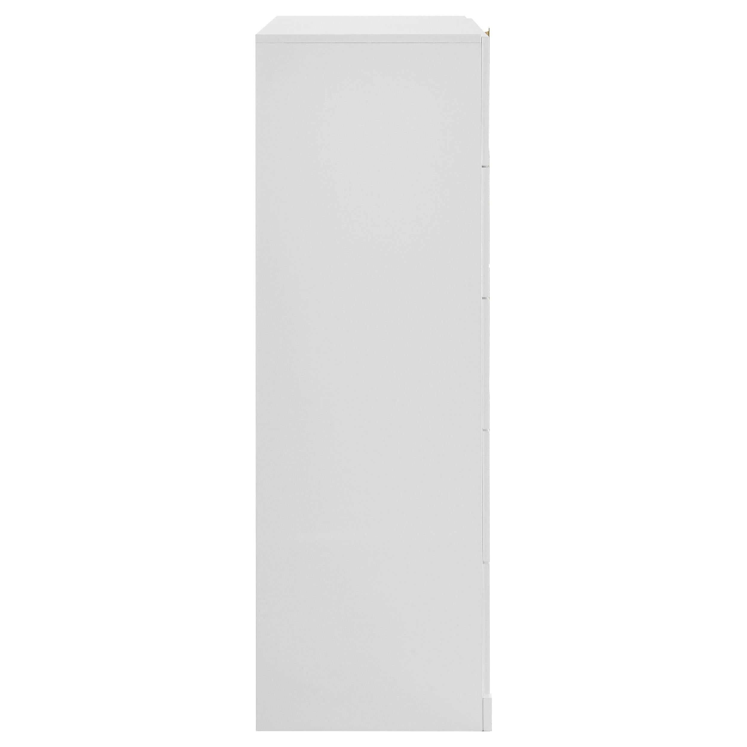  Coaster Furniture Ines 223095 5-drawer Bedroom Chest - White High Gloss IMAGE 4