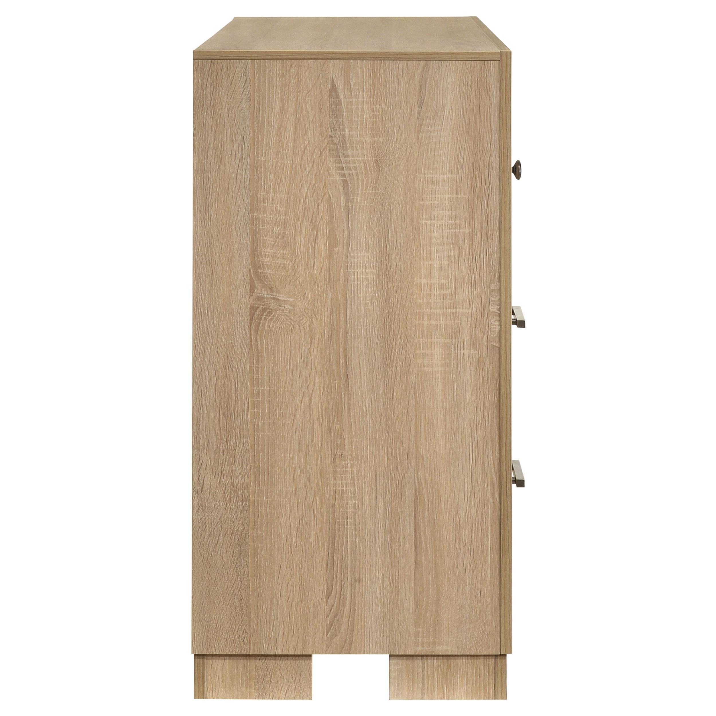  Coaster Furniture Arielle 223113 6-drawer Bedroom Dresser Cabinet - Light Oak IMAGE 5