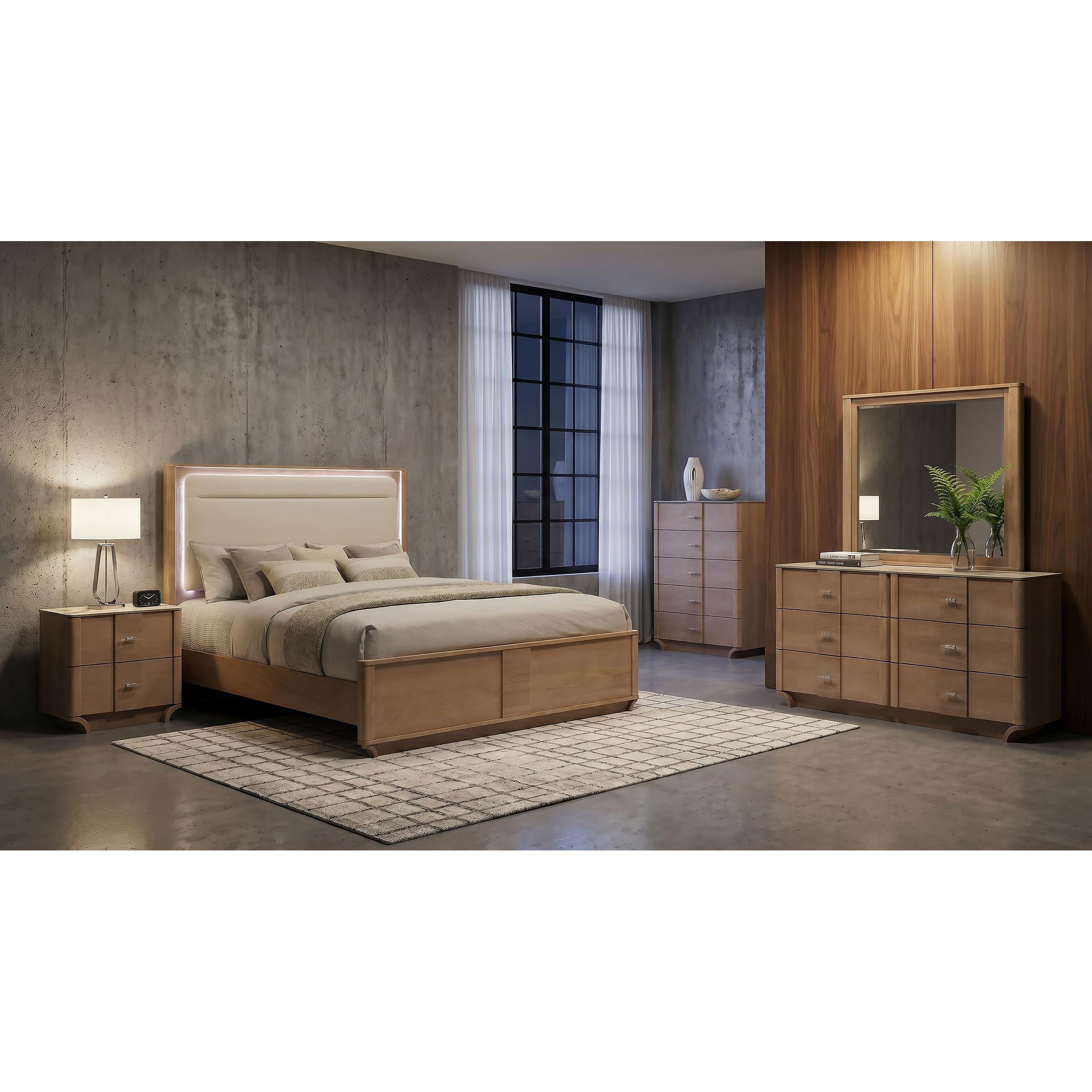  Coaster Furniture Leanne 223133 6-drawer Sinter Stone Top Dresser Cabinet - Light Oak IMAGE 16
