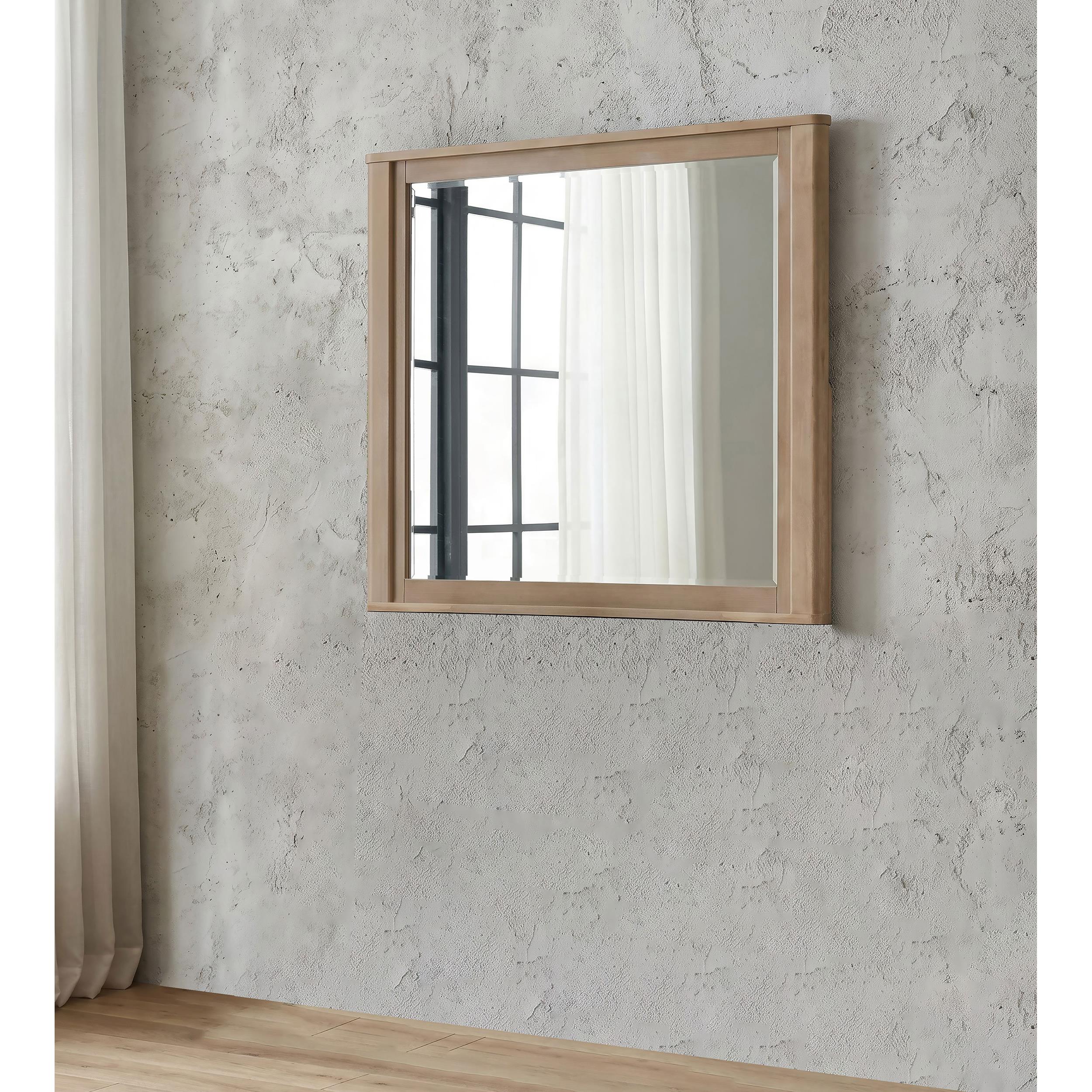  Coaster Furniture Leanne 223134 Dresser Mirror - Light Oak IMAGE 5