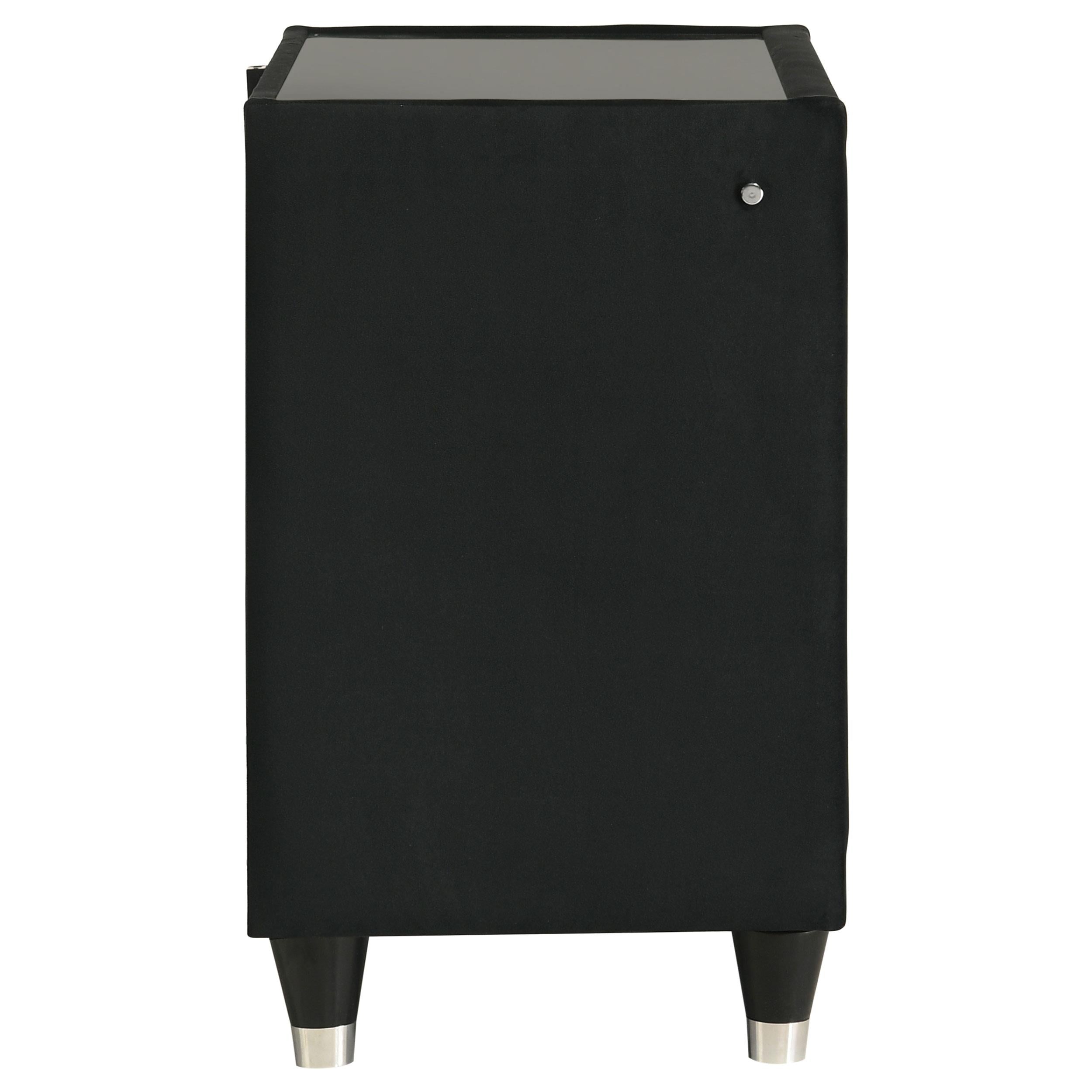 Coaster Furniture Lorient 223162 2-drawer LED Nightstand with USB - Black IMAGE 10