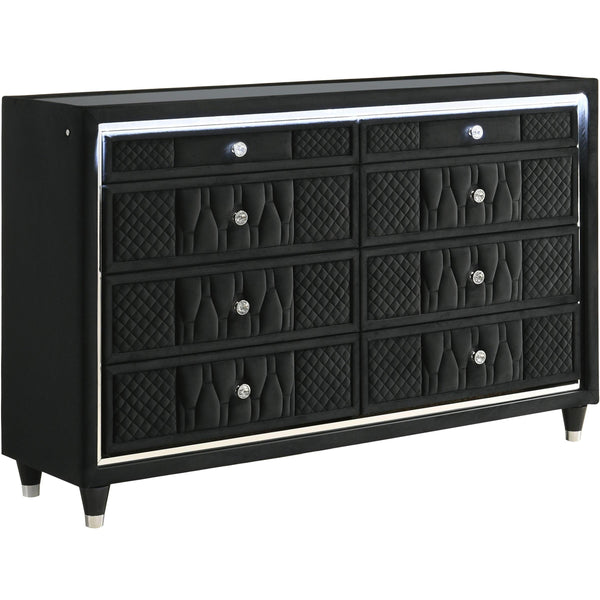 Coaster Furniture Lorient 223163 8-drawer LED Bedroom Dresser Cabinet - Black