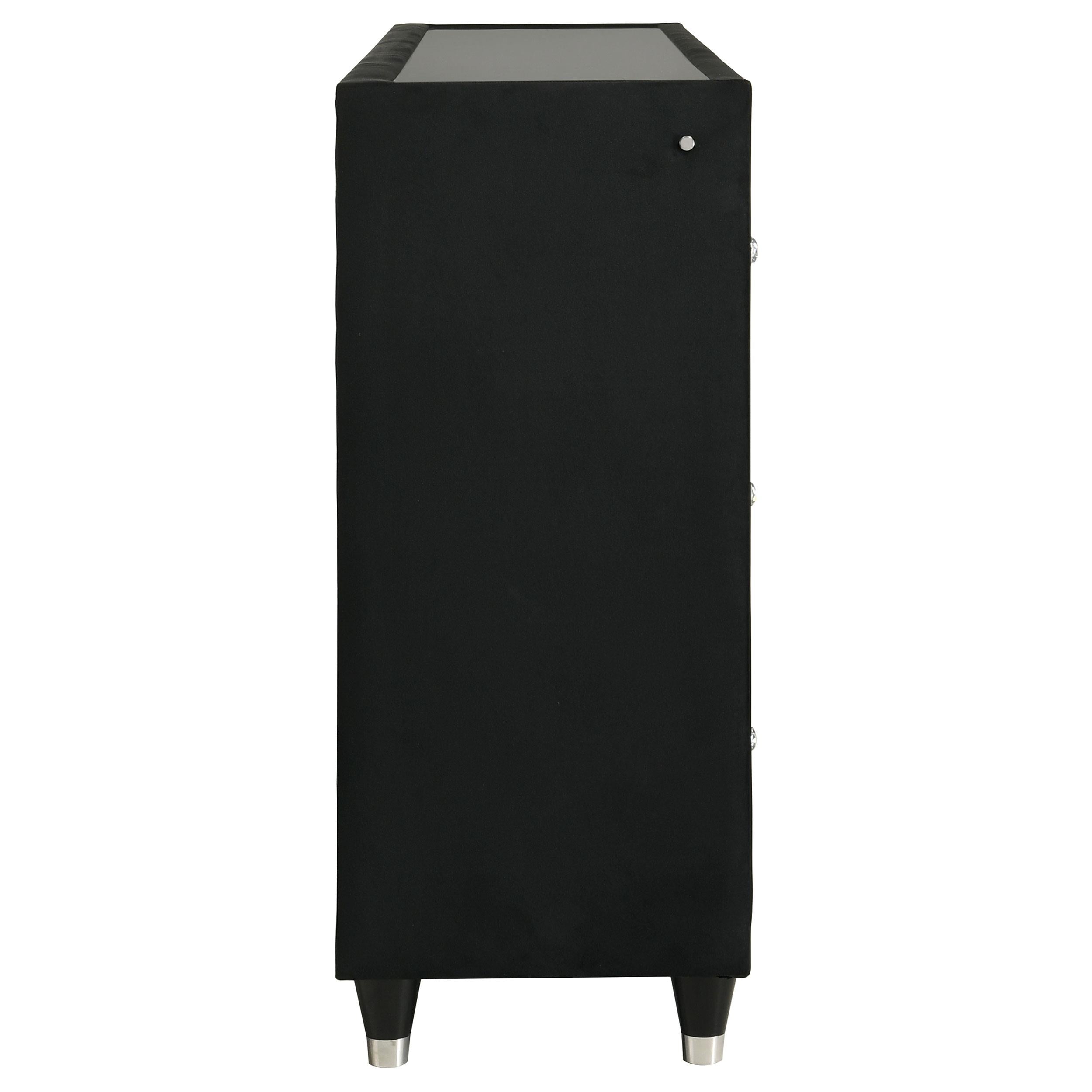  Coaster Furniture Lorient 223163FB 8-drawer LED Bedroom Flame Box Dresser - Black IMAGE 10