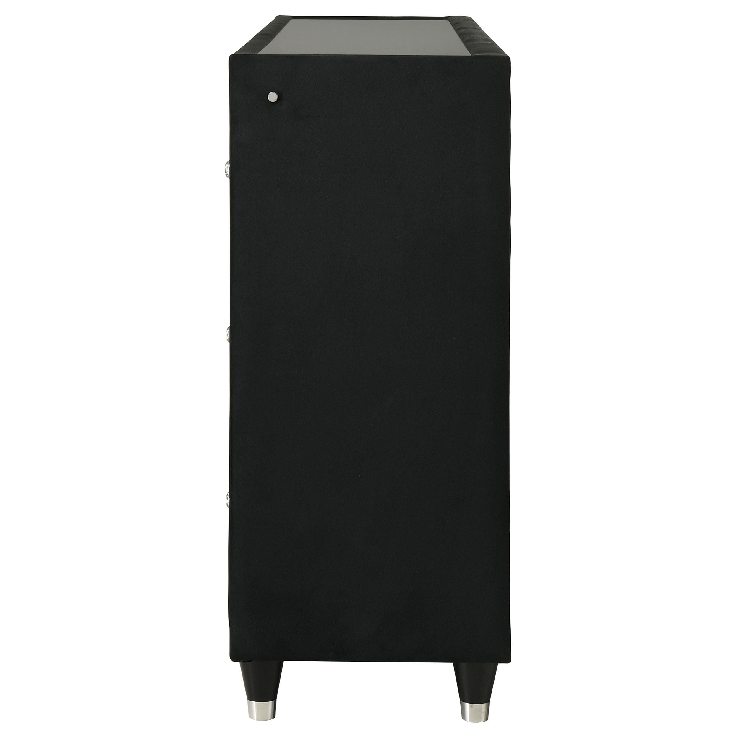  Coaster Furniture Lorient 223163FB 8-drawer LED Bedroom Flame Box Dresser - Black IMAGE 15