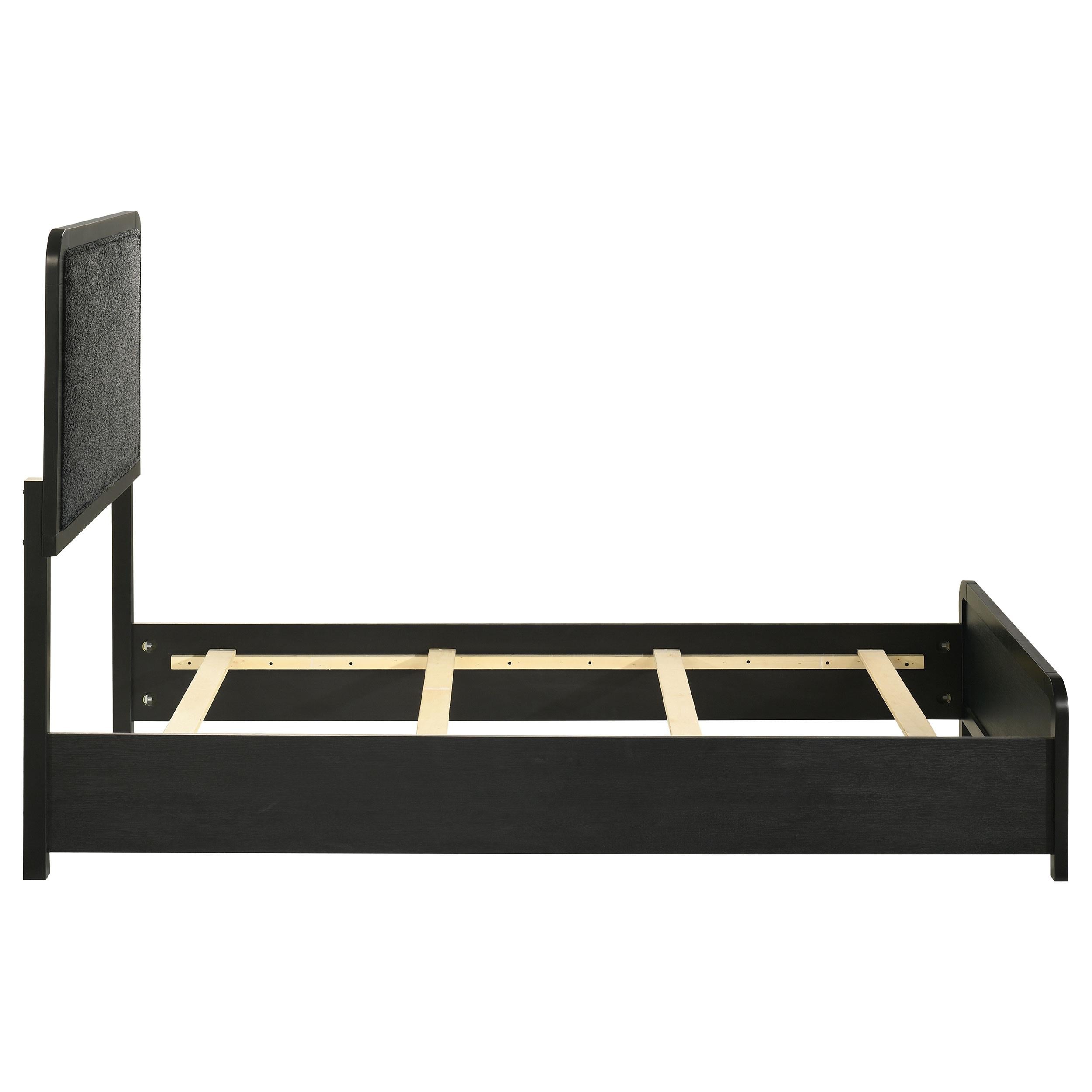  Coaster Furniture Cavelle 223661T 51-inch Upholstered Twin Panel Bed - Black IMAGE 6