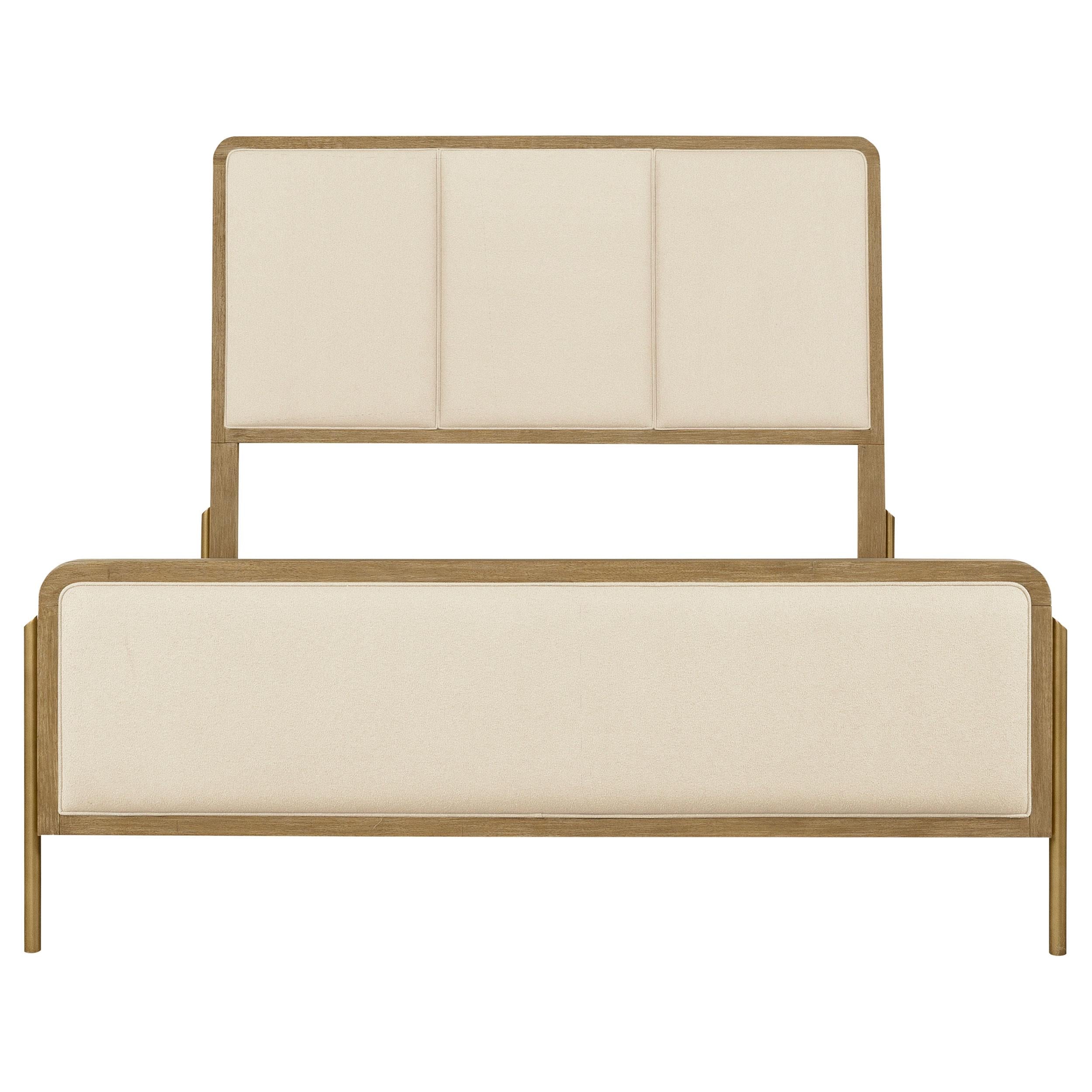 Coaster Furniture Arini 224301KECRM 56-inch Eastern King Panel Bed - Cream/Sand Wash IMAGE 5