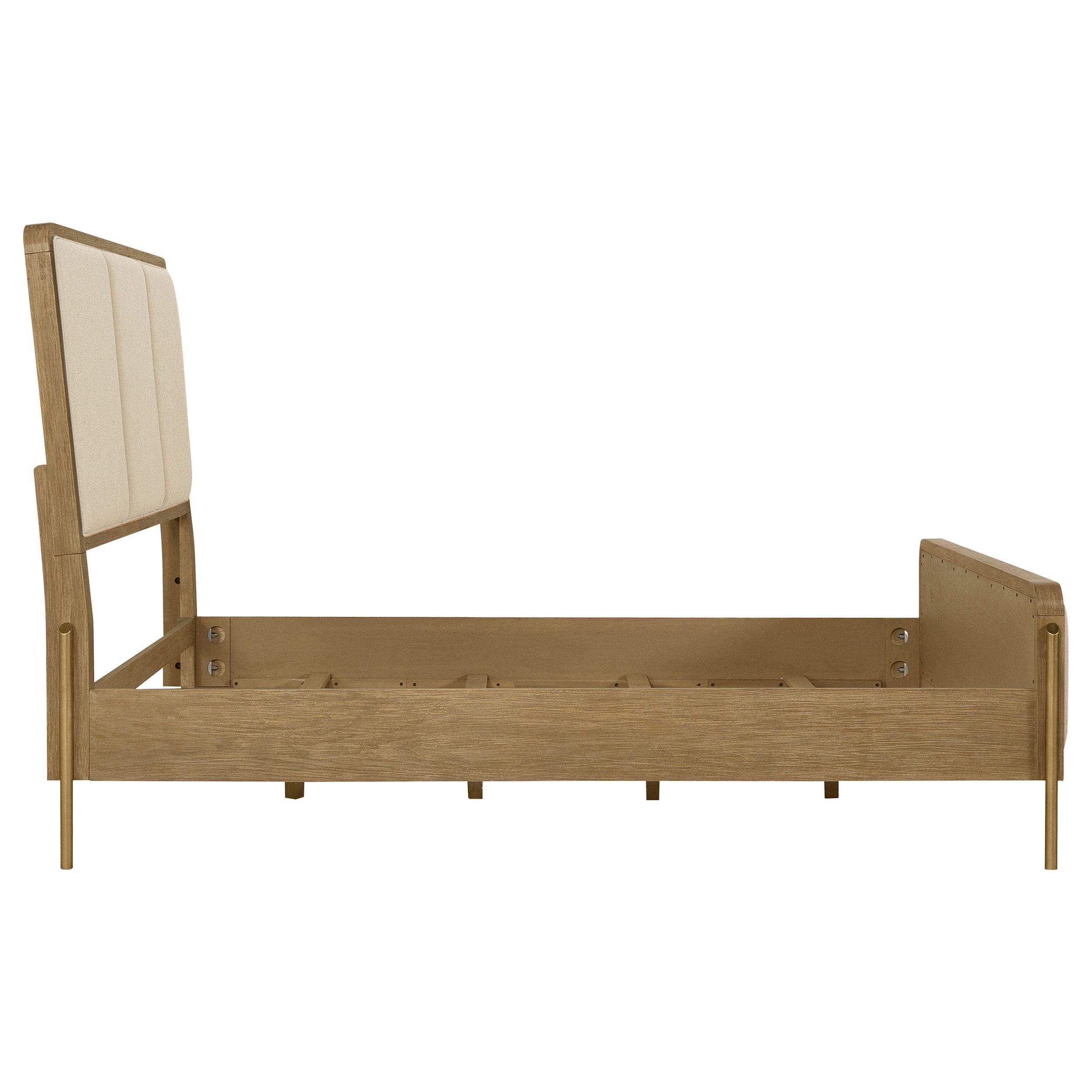  Coaster Furniture Arini 224301KWCRM 56-inch California King Panel Bed - Cream/Sand Wash IMAGE 4