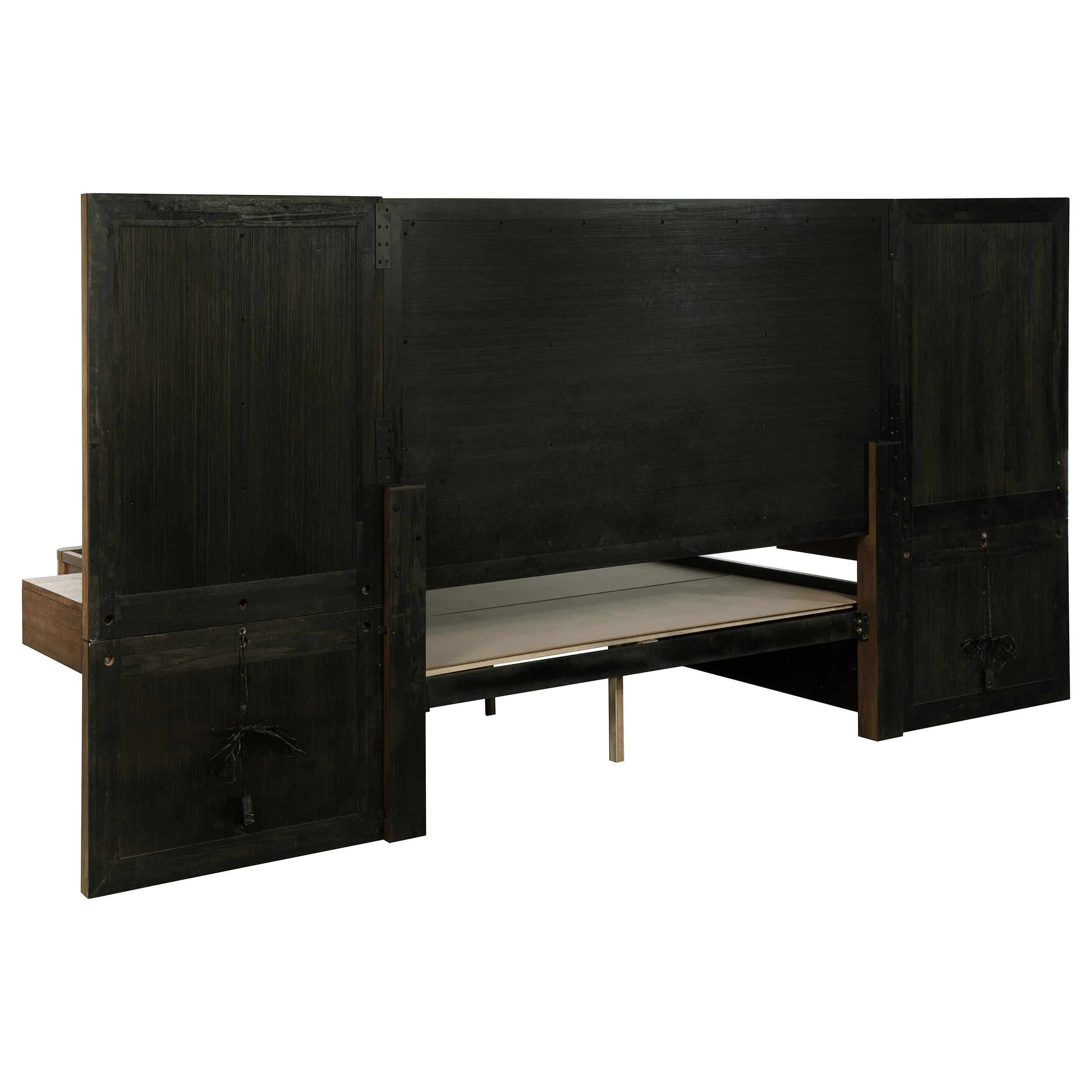  Coaster Furniture Terrace 224907 2-piece Wall Panel with Nightstand Set - Ash Brown IMAGE 2