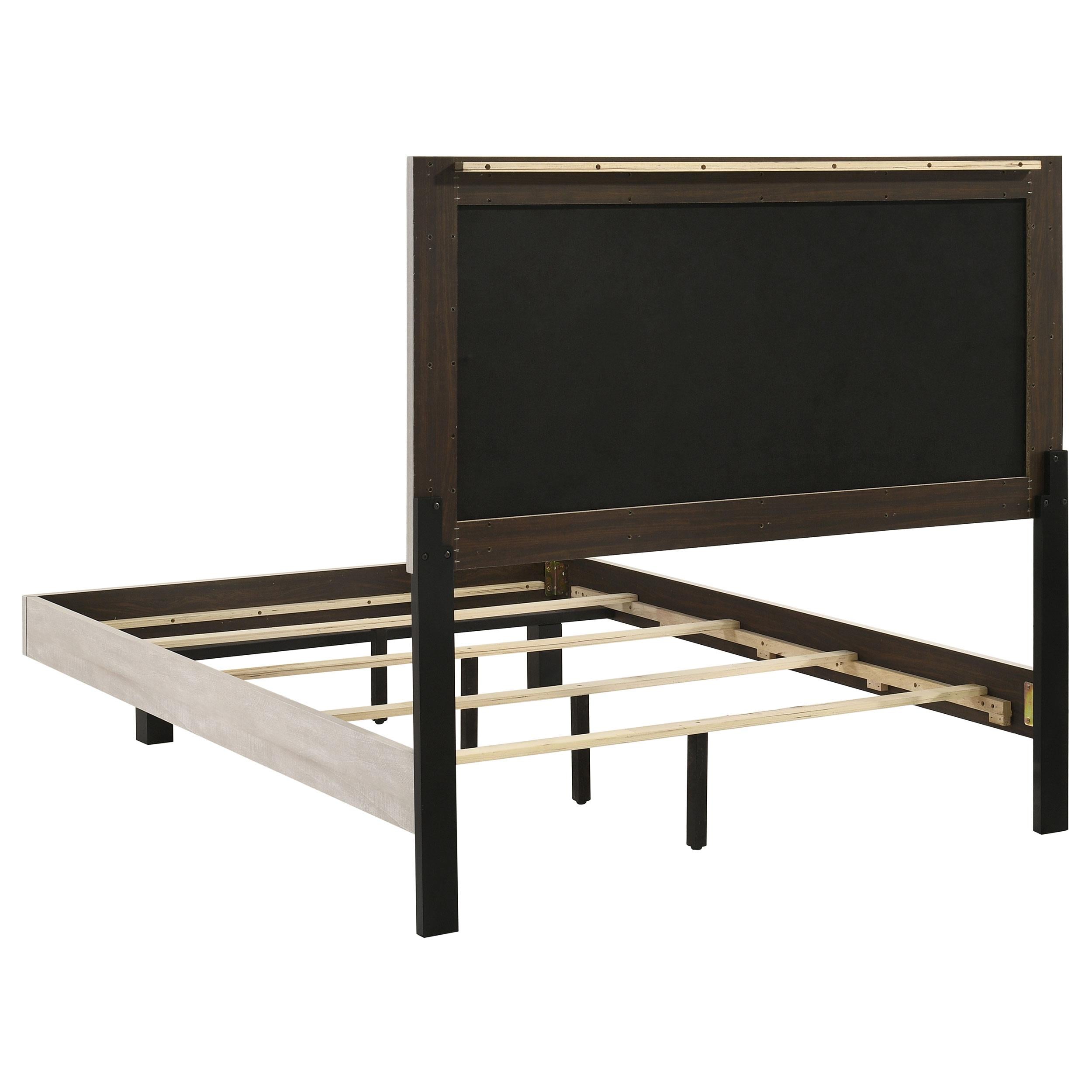  Coaster Furniture Trenton 225061F 54-inch Wood Full Panel Bed - Rustic Cream IMAGE 2