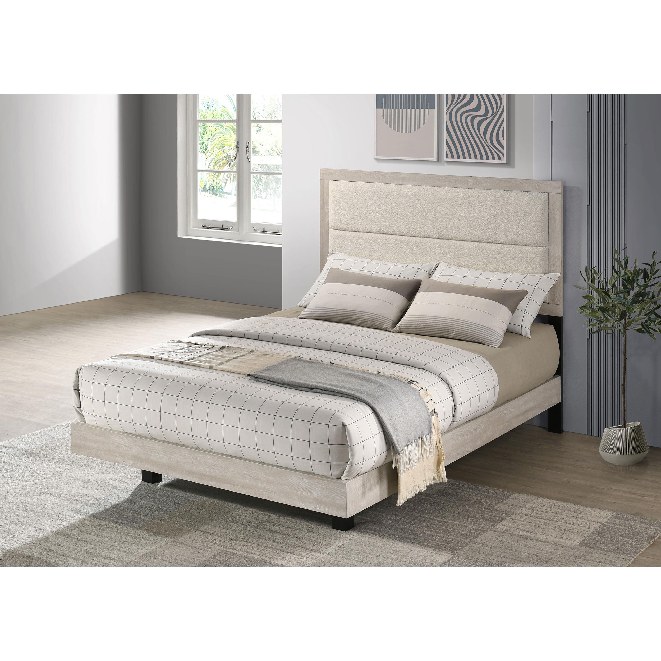  Coaster Furniture Trenton 225061F 54-inch Wood Full Panel Bed - Rustic Cream IMAGE 3