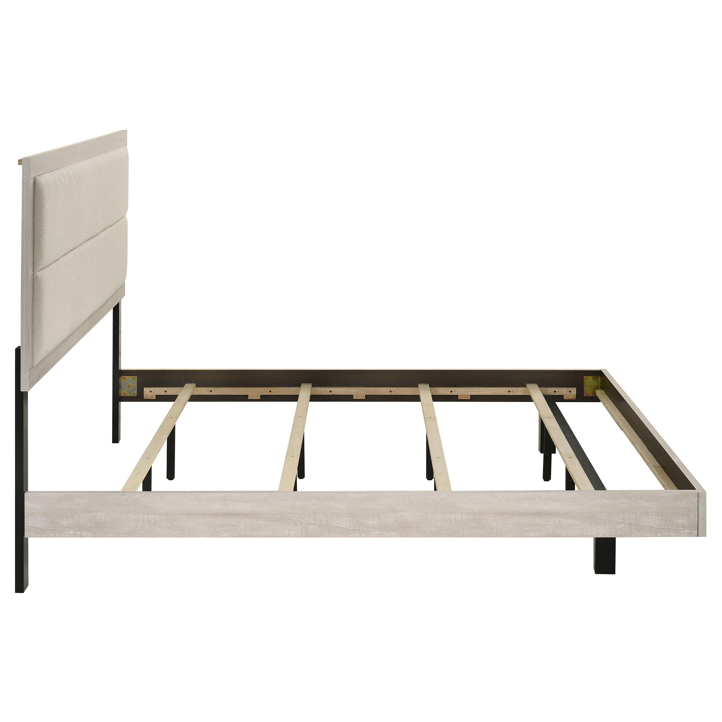  Coaster Furniture Trenton 225061KE 54-inch Wood Eastern King Panel Bed - Rustic Cream IMAGE 5
