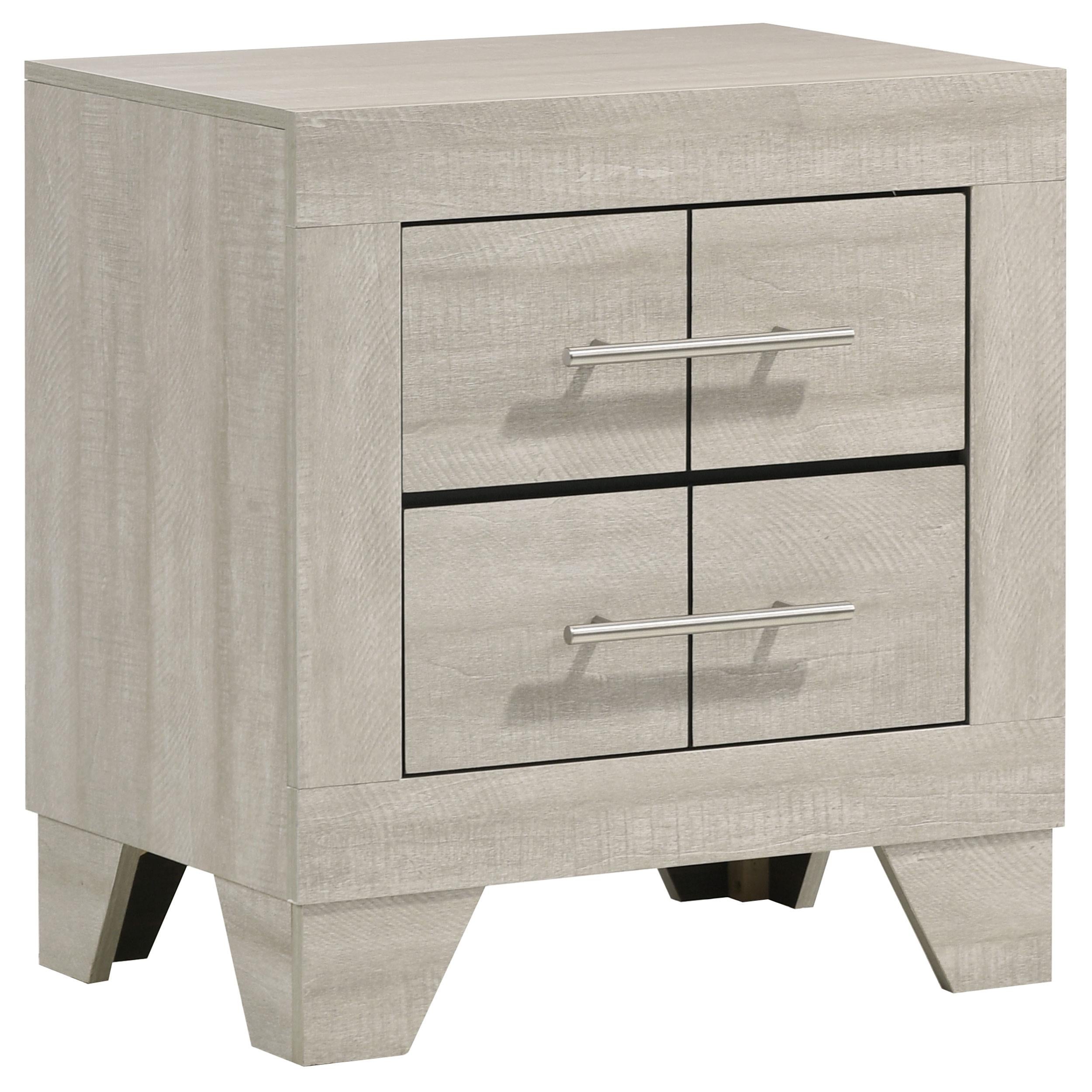  Coaster Furniture Trenton 225062 2-drawer Nightstand Bedside Table - Rustic Cream IMAGE 1