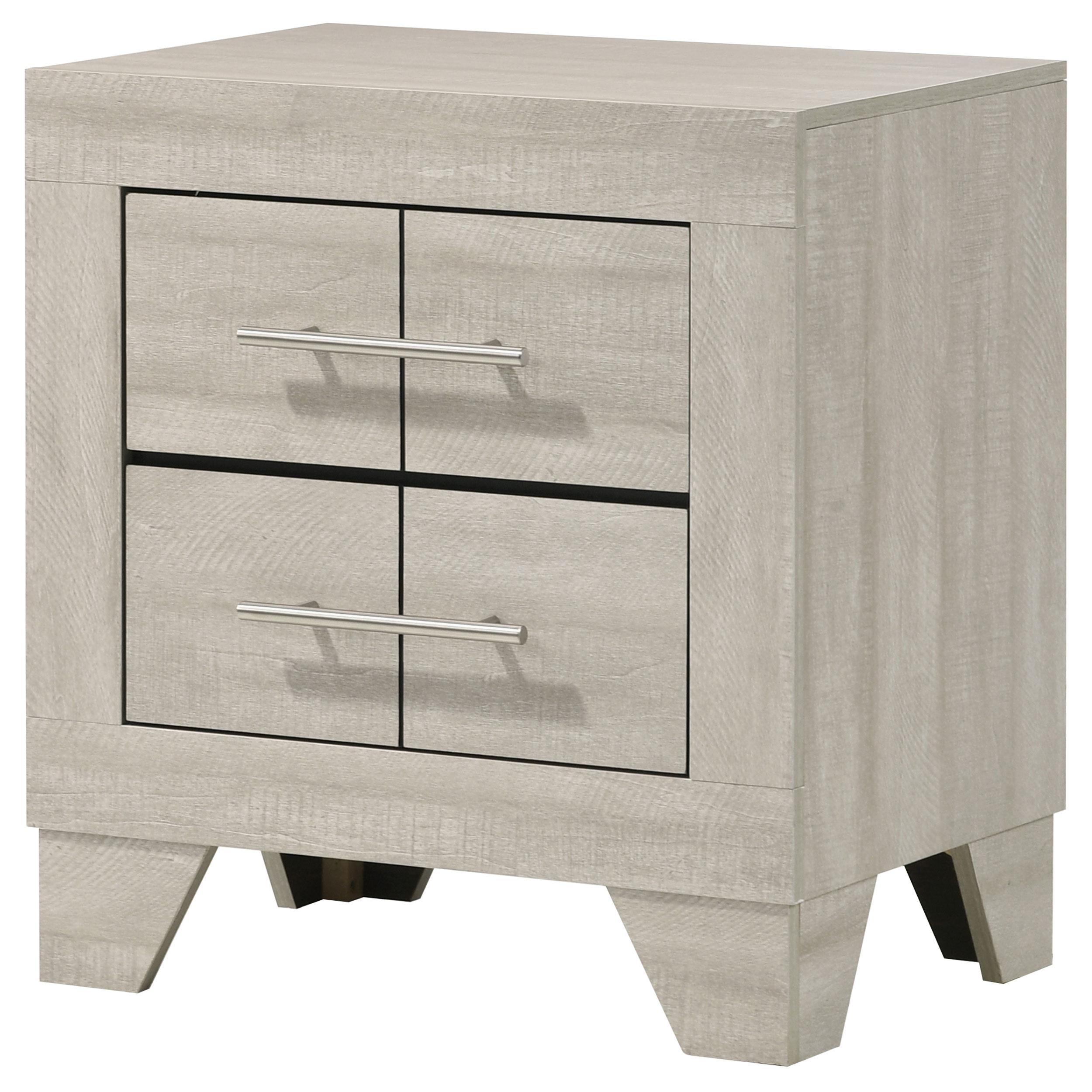  Coaster Furniture Trenton 225062 2-drawer Nightstand Bedside Table - Rustic Cream IMAGE 10