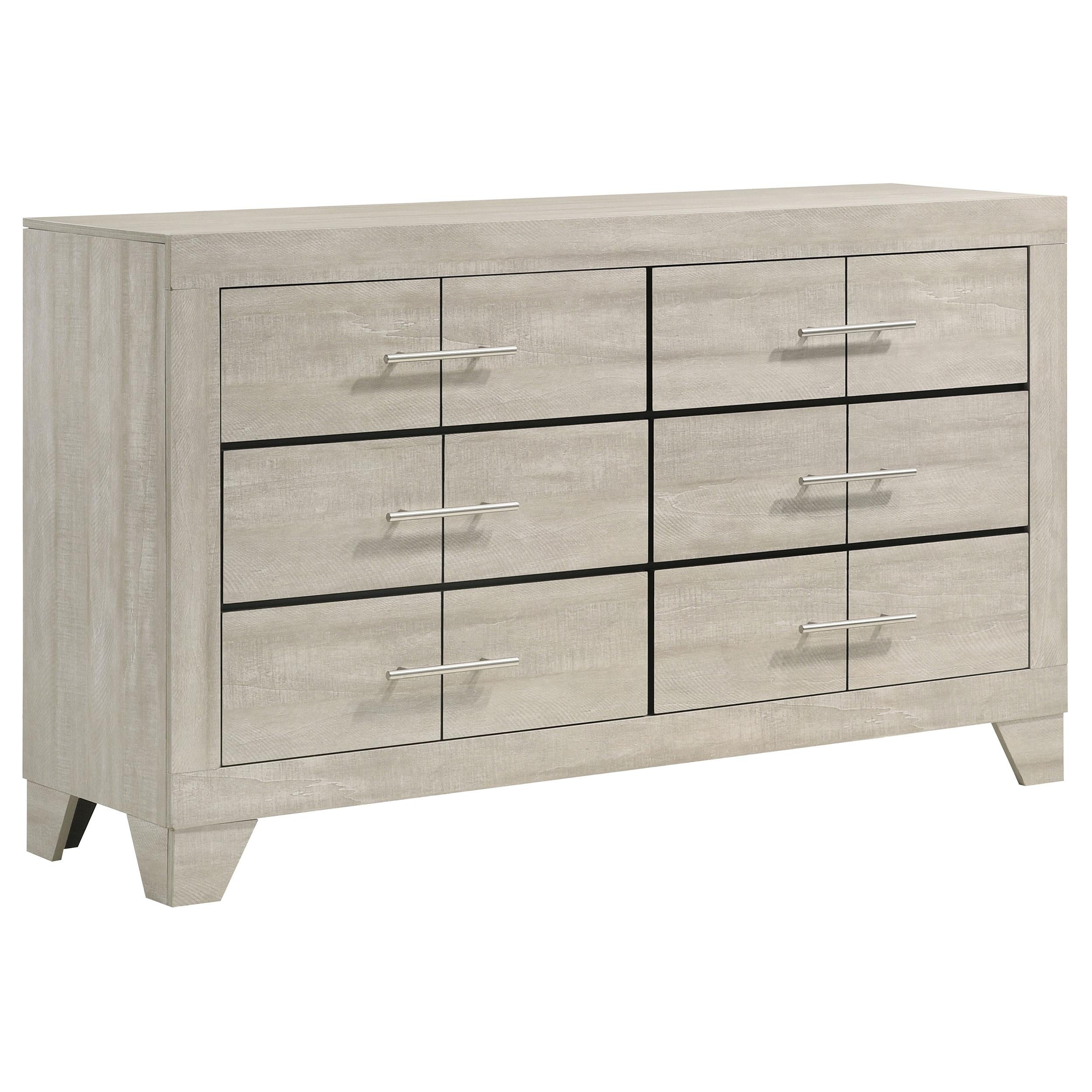 Coaster Furniture Trenton 225063 6-drawer Bedroom Dresser - Rustic Cream IMAGE 1