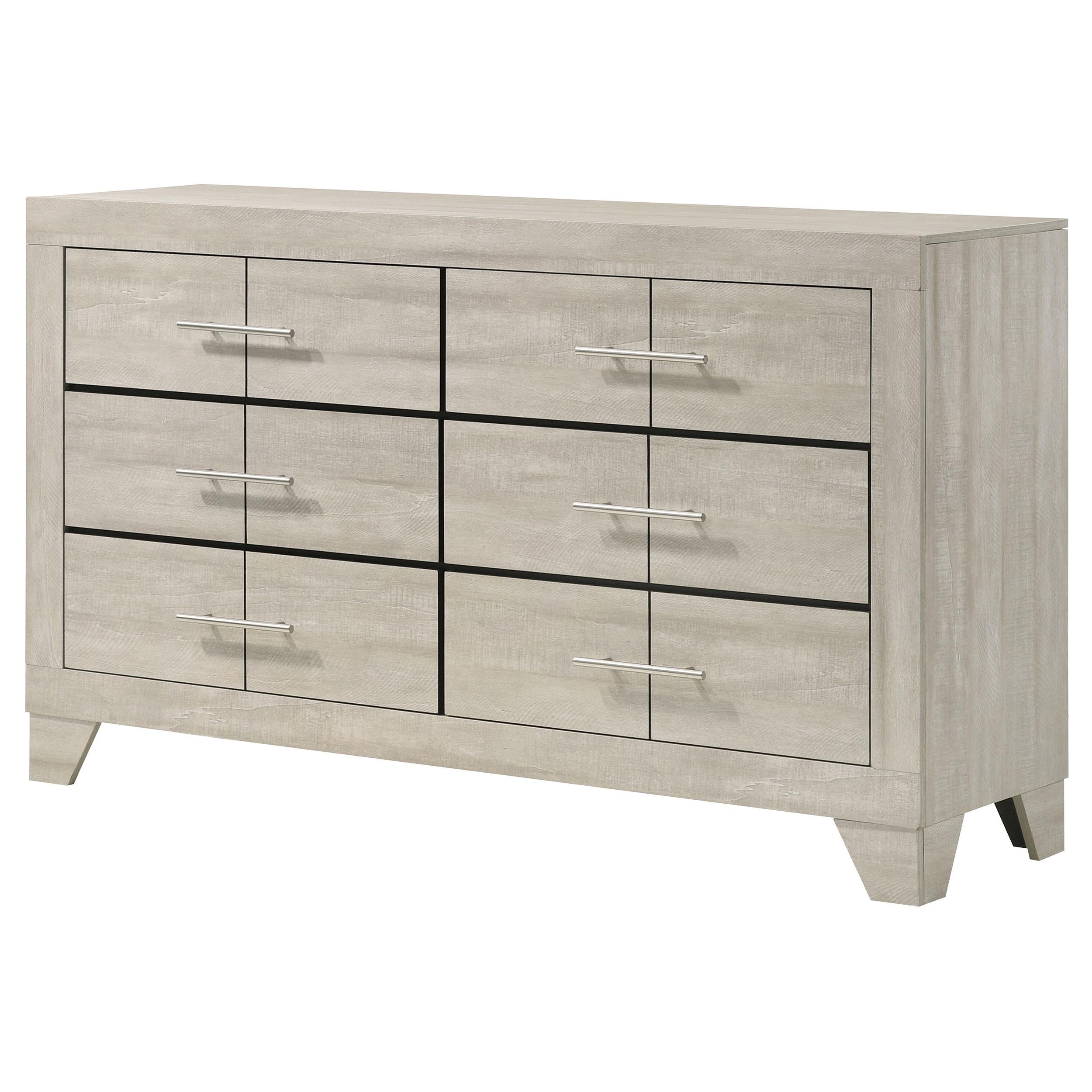  Coaster Furniture Trenton 225063 6-drawer Bedroom Dresser - Rustic Cream IMAGE 10