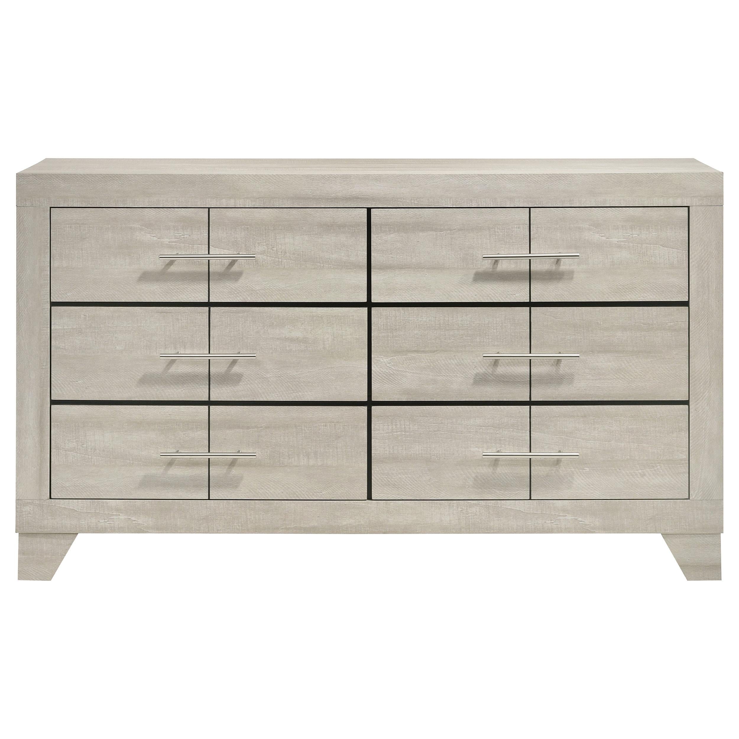  Coaster Furniture Trenton 225063 6-drawer Bedroom Dresser - Rustic Cream IMAGE 7