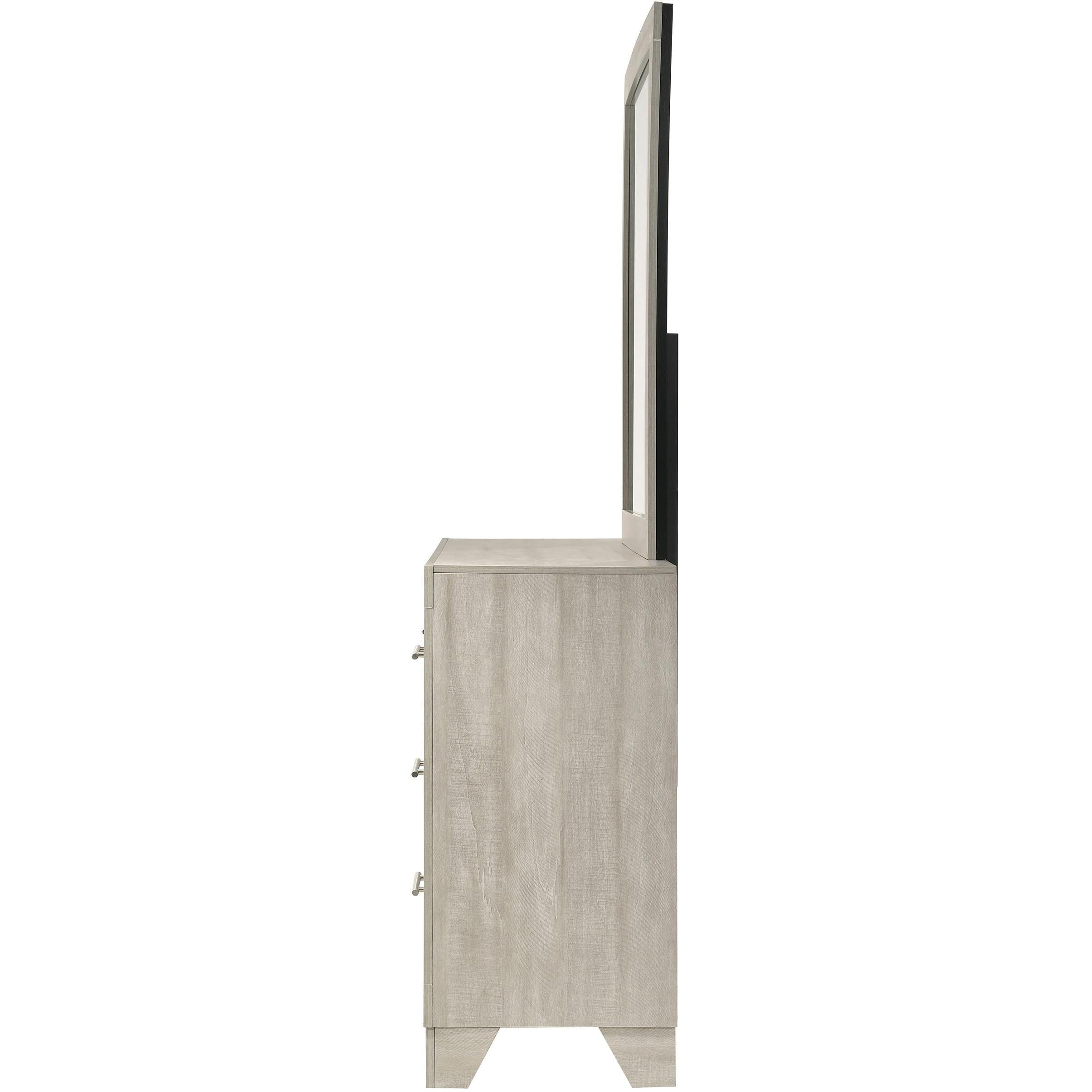  Coaster Furniture Trenton 225063M 6-drawer Bedroom Dresser With Mirror - Rustic Cream IMAGE 5
