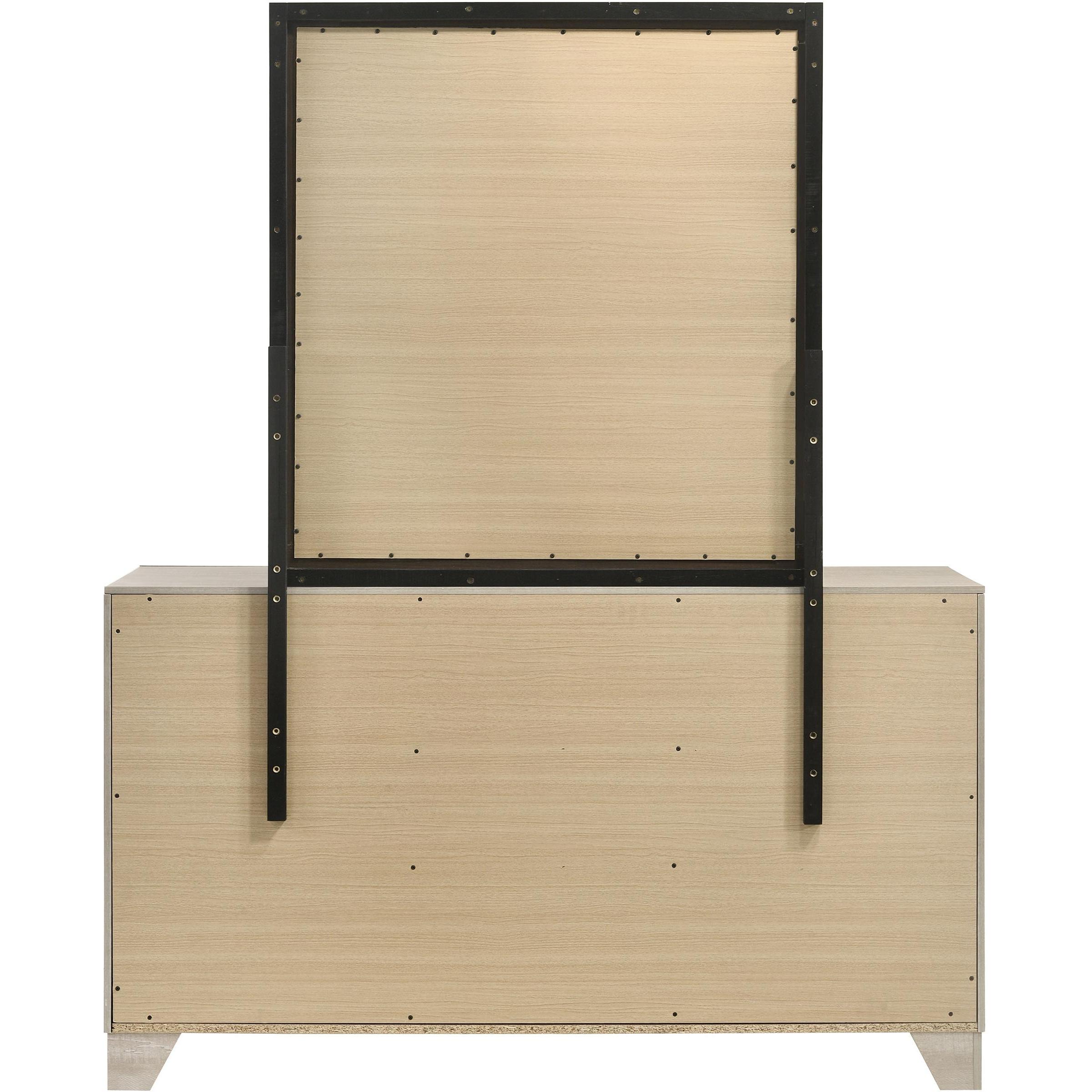  Coaster Furniture Trenton 225063M 6-drawer Bedroom Dresser With Mirror - Rustic Cream IMAGE 7