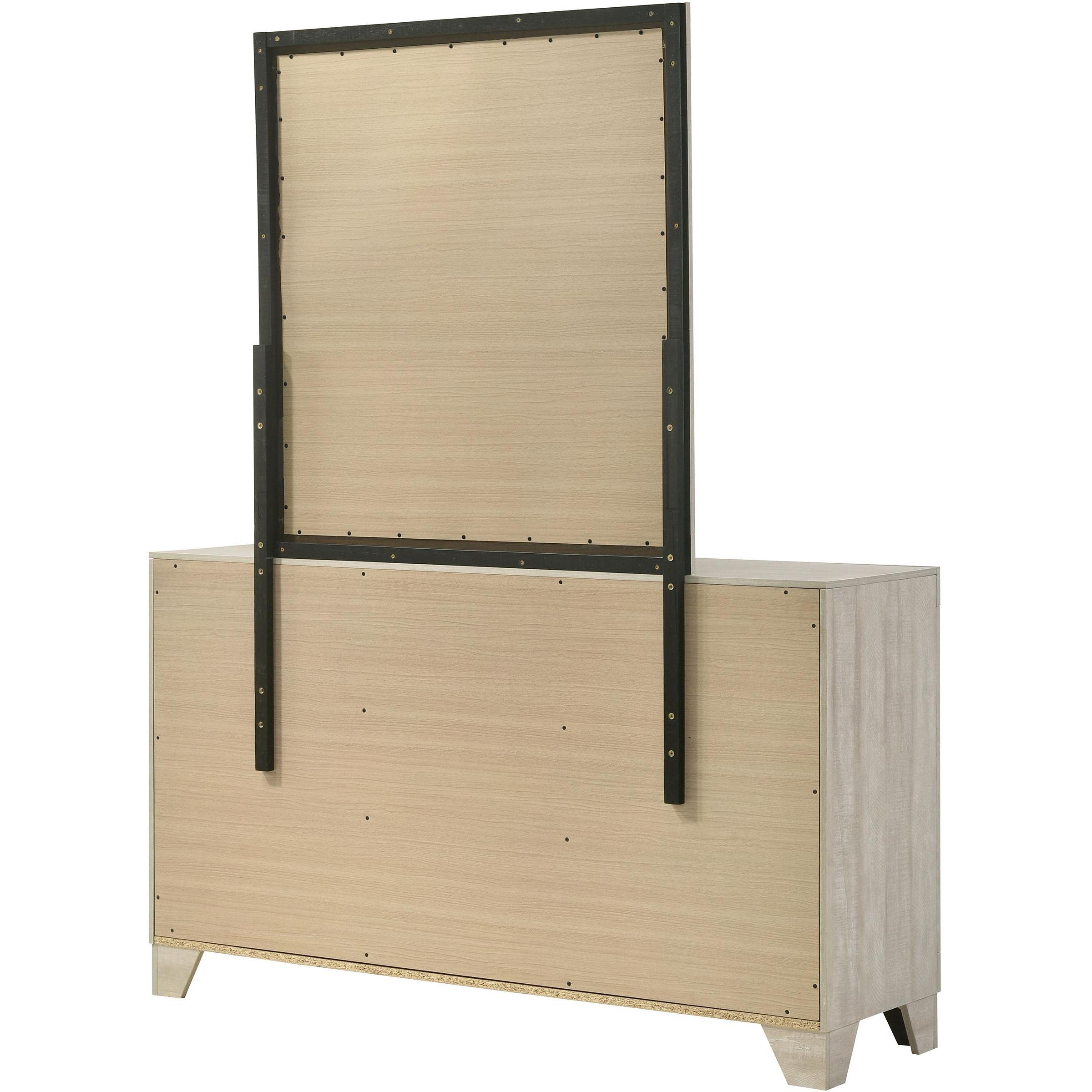  Coaster Furniture Trenton 225063M 6-drawer Bedroom Dresser With Mirror - Rustic Cream IMAGE 8