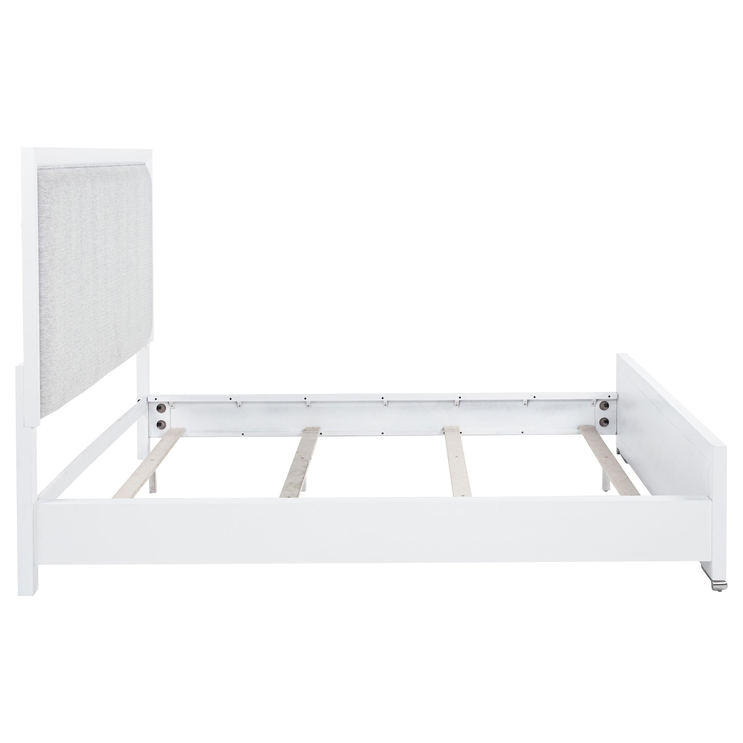  Coaster Furniture Gracemont 225071KW 57-inch California King Panel Bed - Grey/White IMAGE 4