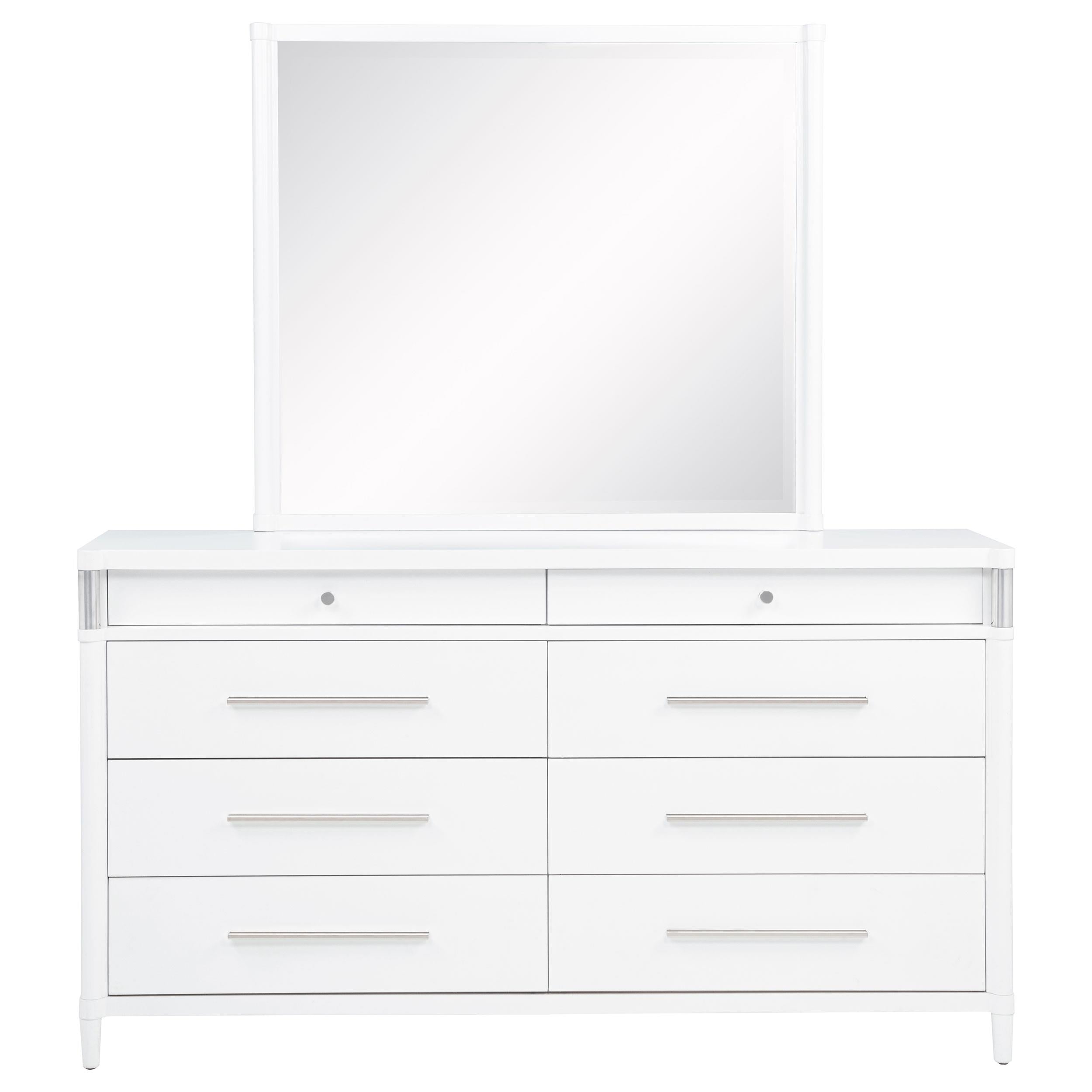  Coaster Furniture Gracemont 225073M 8-drawer Bedroom Dresser with Mirror - White IMAGE 13