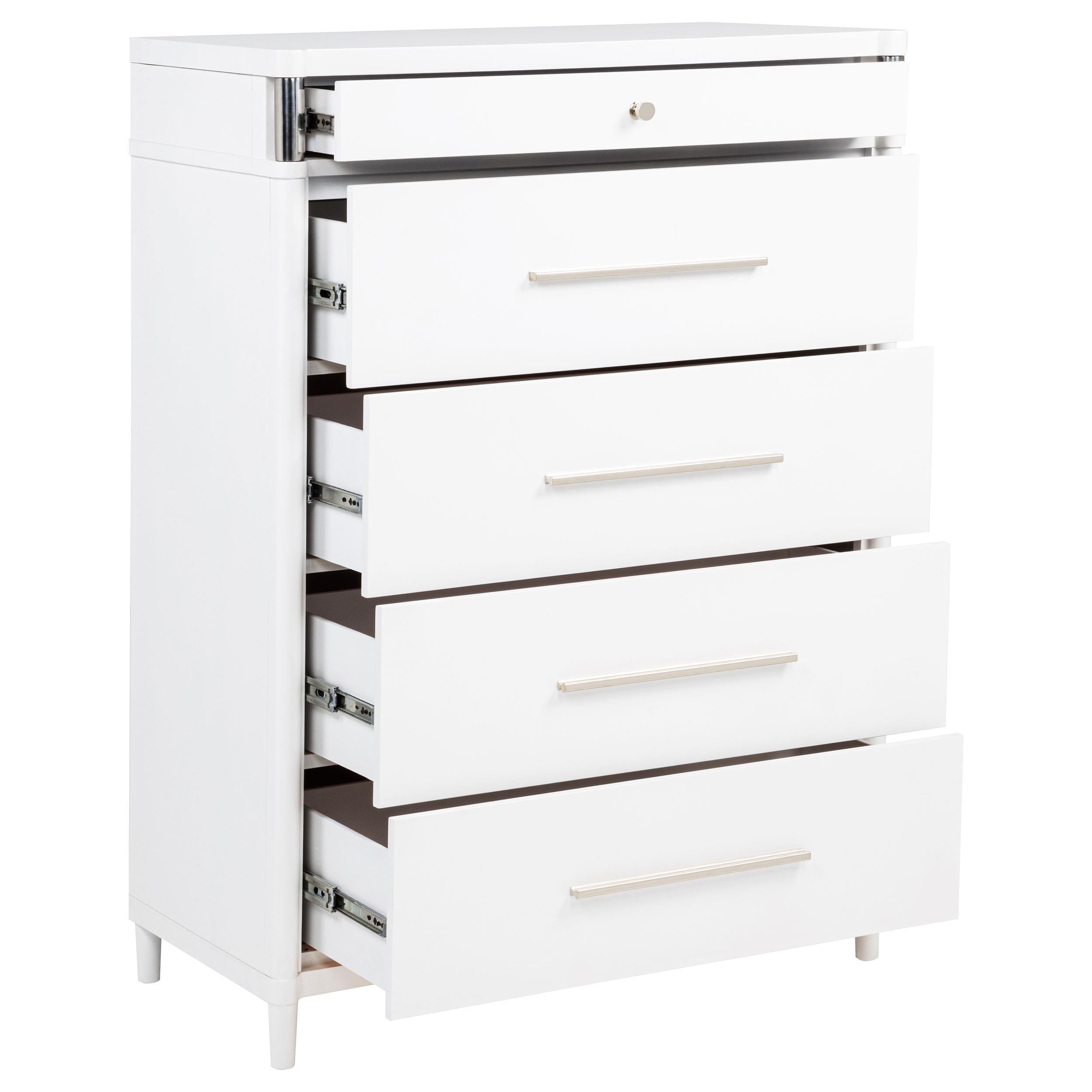  Coaster Furniture Gracemont 225075 5-drawer Bedroom Chest - White IMAGE 12