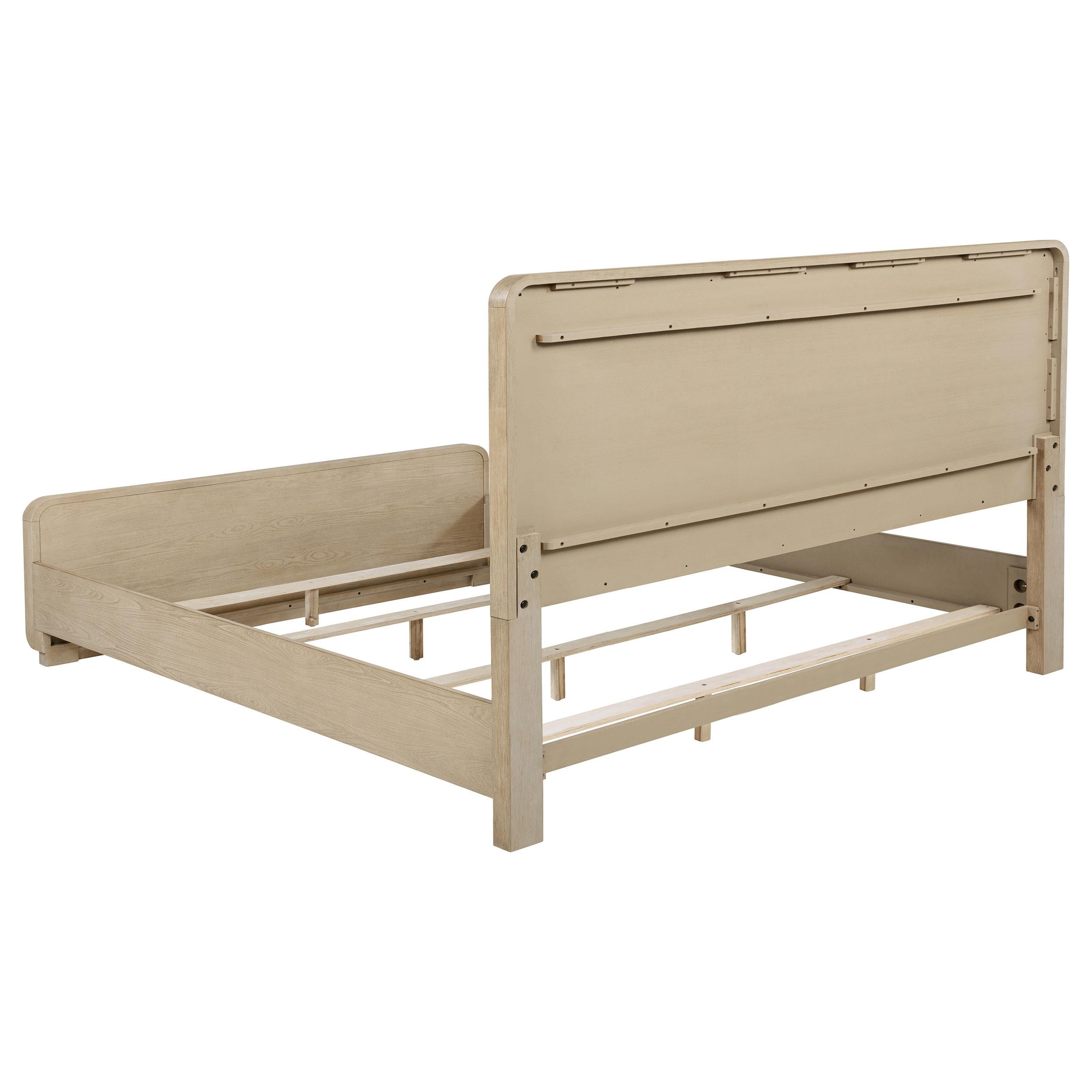  Coaster Furniture Ladera 225081KE 56-inch Eastern King Panel Bed - Light Elm IMAGE 2