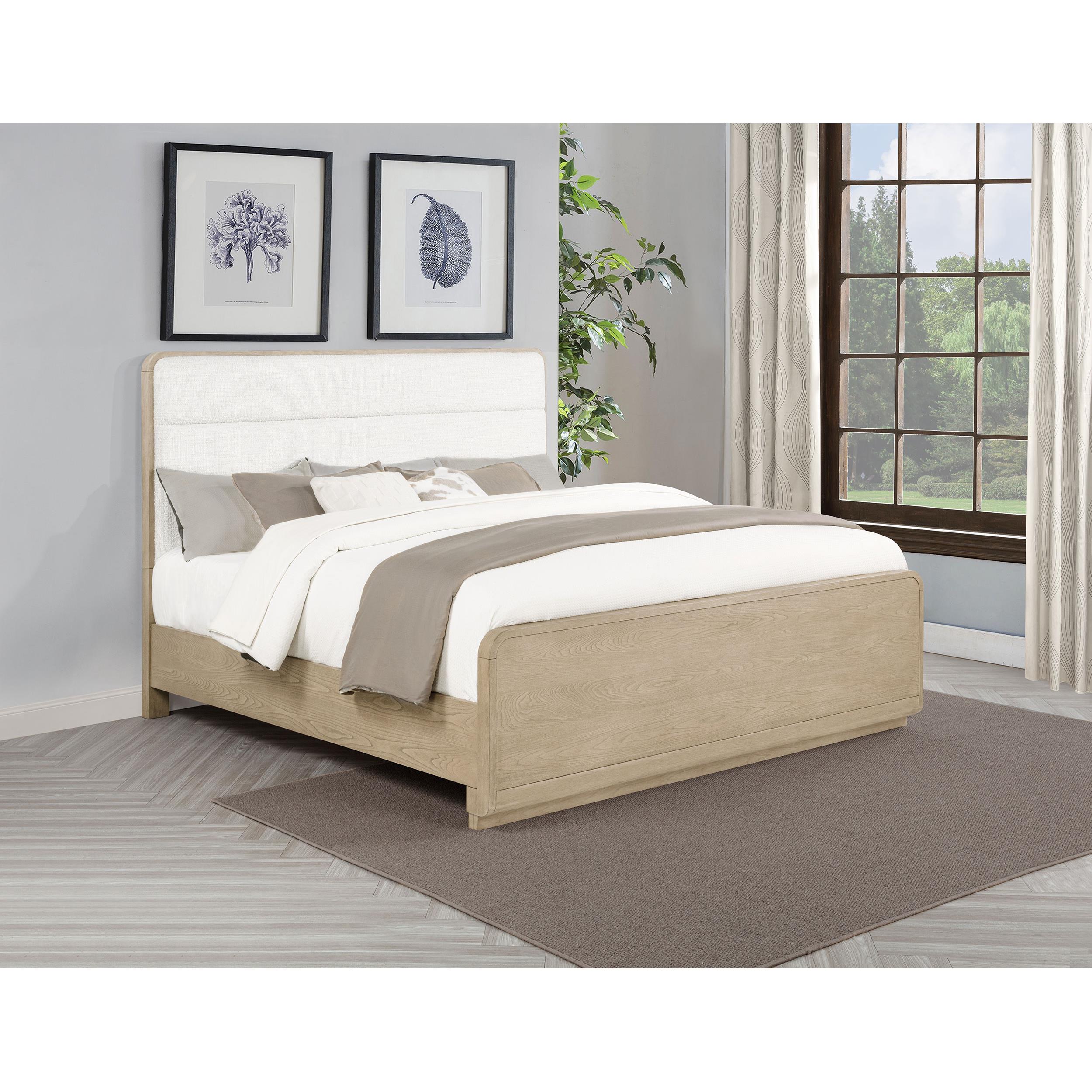  Coaster Furniture Ladera 225081KE 56-inch Eastern King Panel Bed - Light Elm IMAGE 5