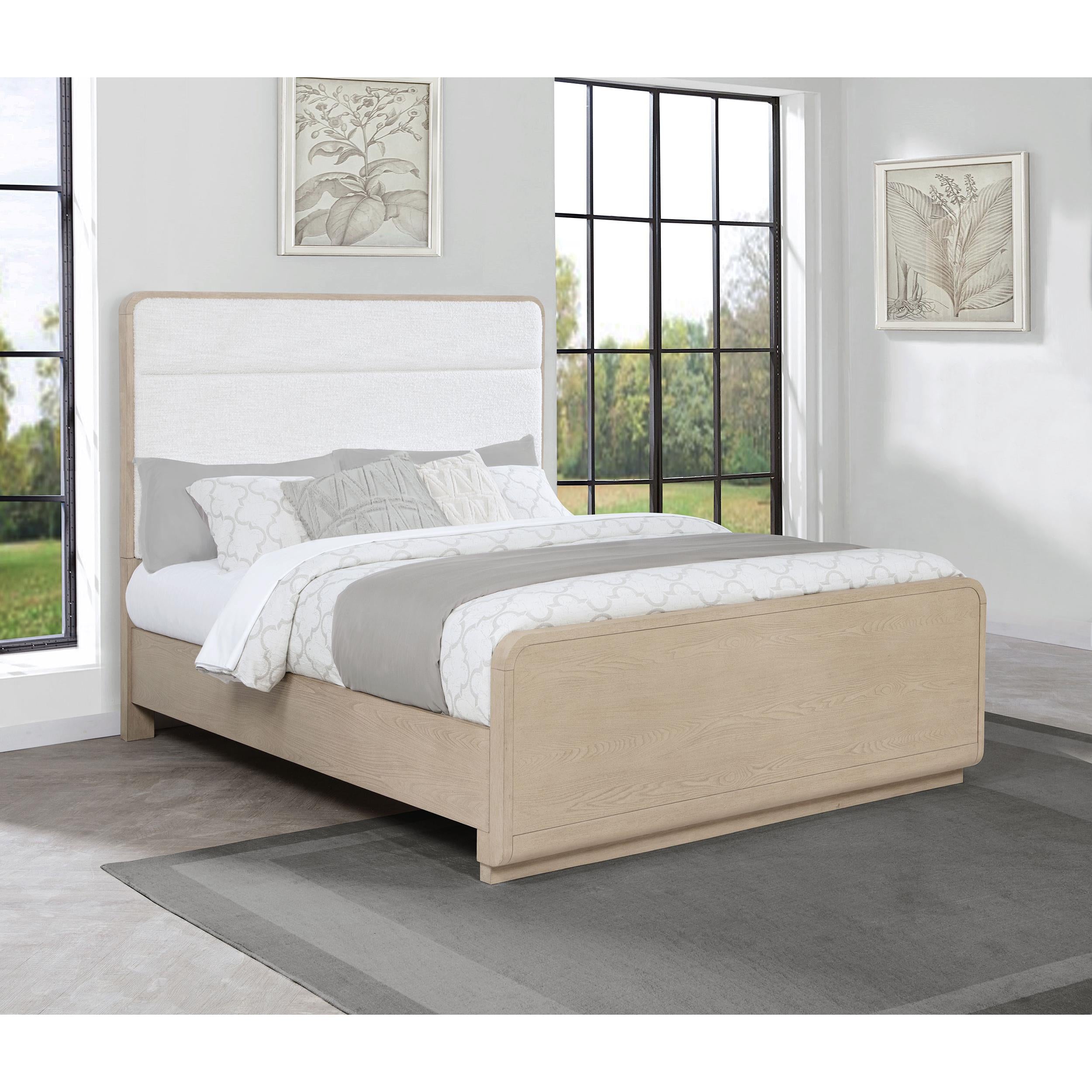  Coaster Furniture Ladera 225081Q 56-inch Queen Panel Bed - Light Elm IMAGE 2