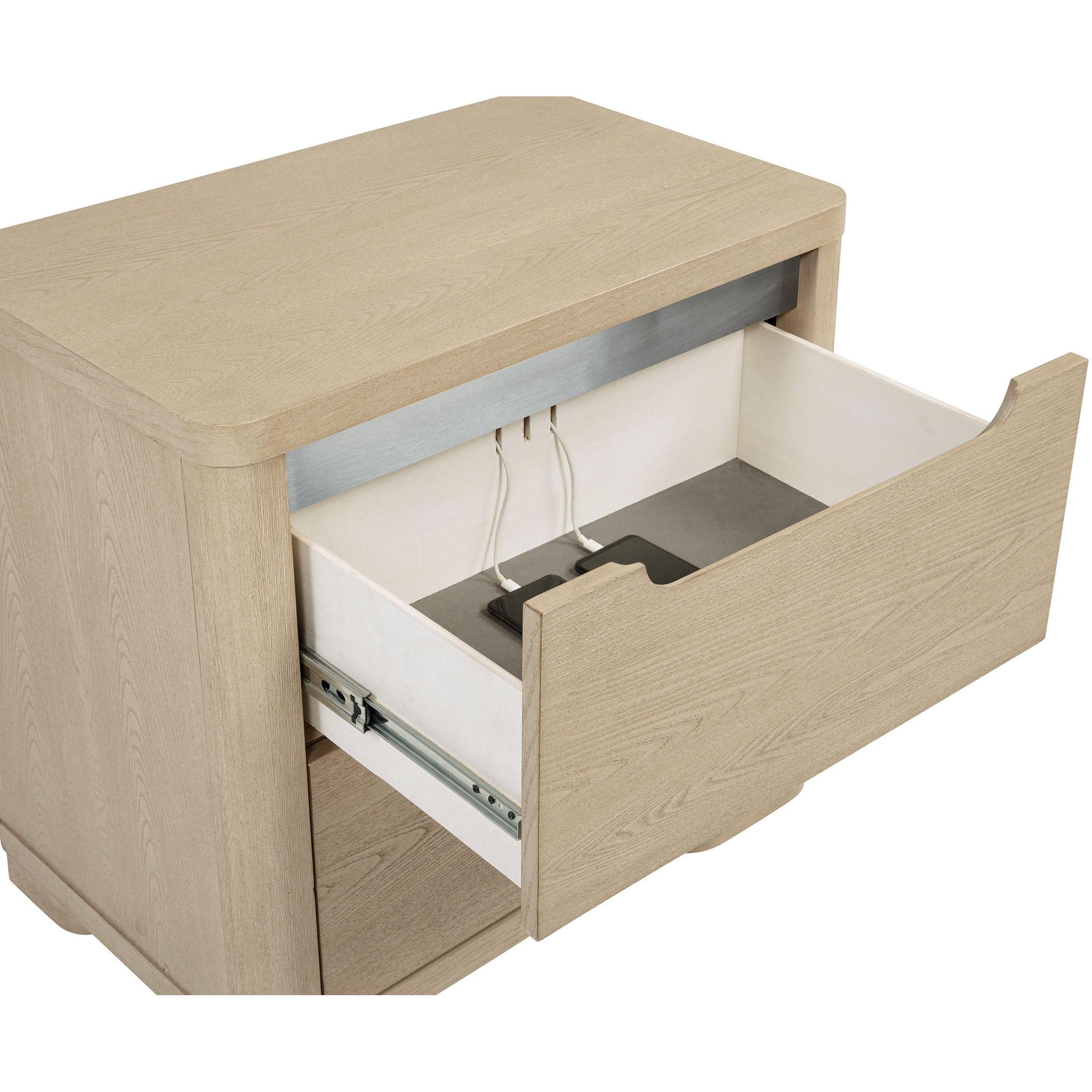  Coaster Furniture Ladera 225082 2-drawer Nightstand Bedside Table - Light Elm IMAGE 10