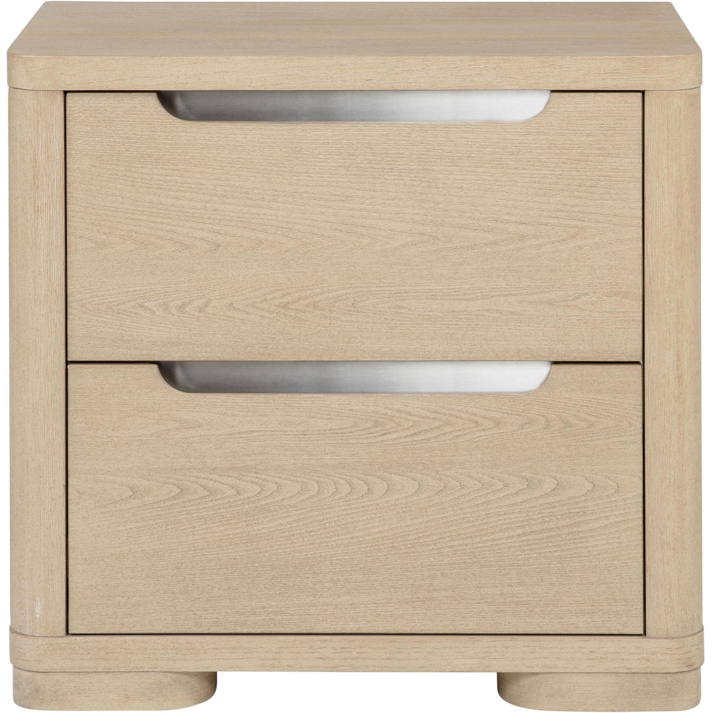  Coaster Furniture Ladera 225082 2-drawer Nightstand Bedside Table - Light Elm IMAGE 3