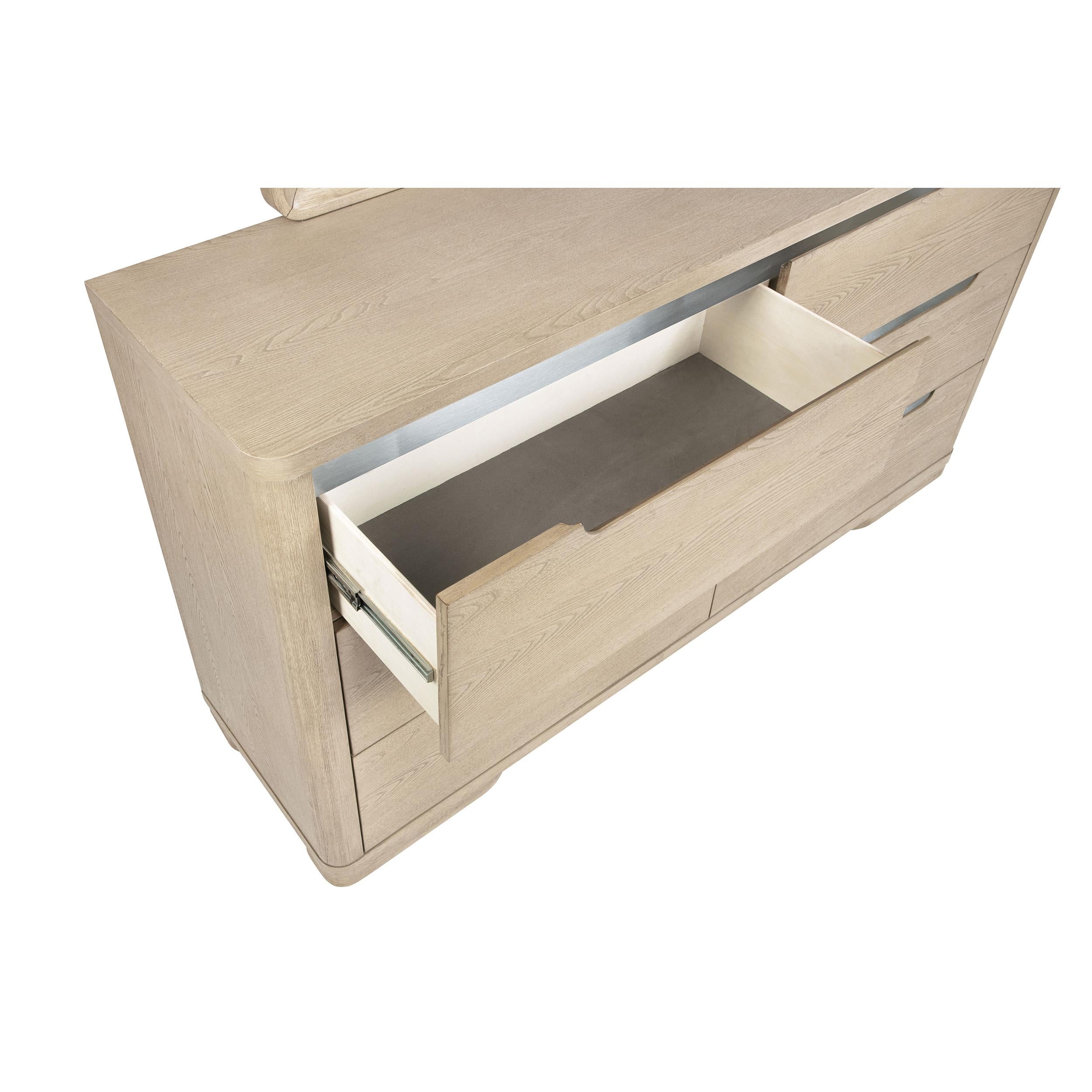  Coaster Furniture Ladera 225083M 6-drawer Bedroom Dresser and Mirror - Light Elm IMAGE 5