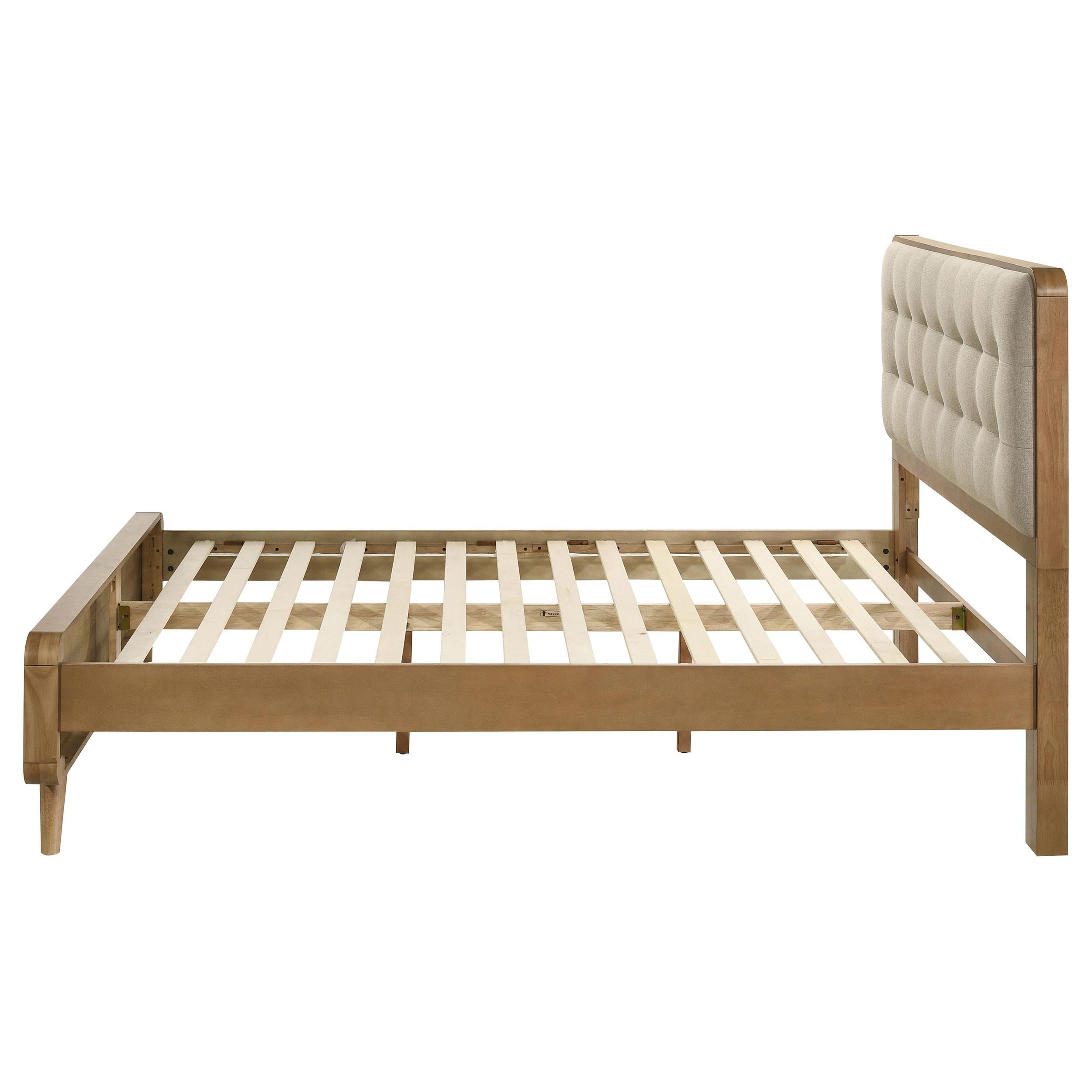  Coaster Furniture Robyn 225091KW Wood California King Platform Bed - Light Ash IMAGE 2