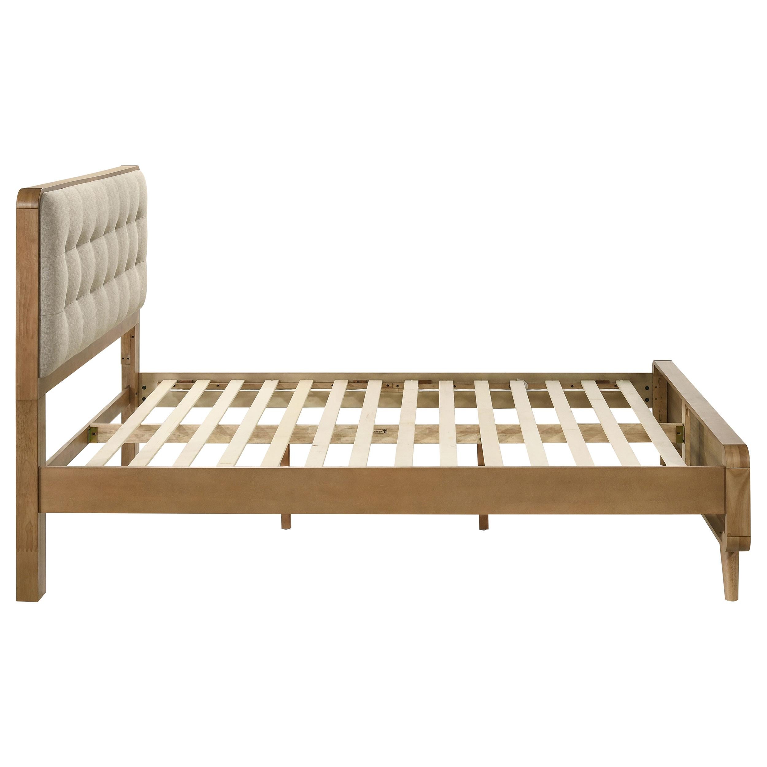  Coaster Furniture Robyn 225091KW Wood California King Platform Bed - Light Ash IMAGE 7