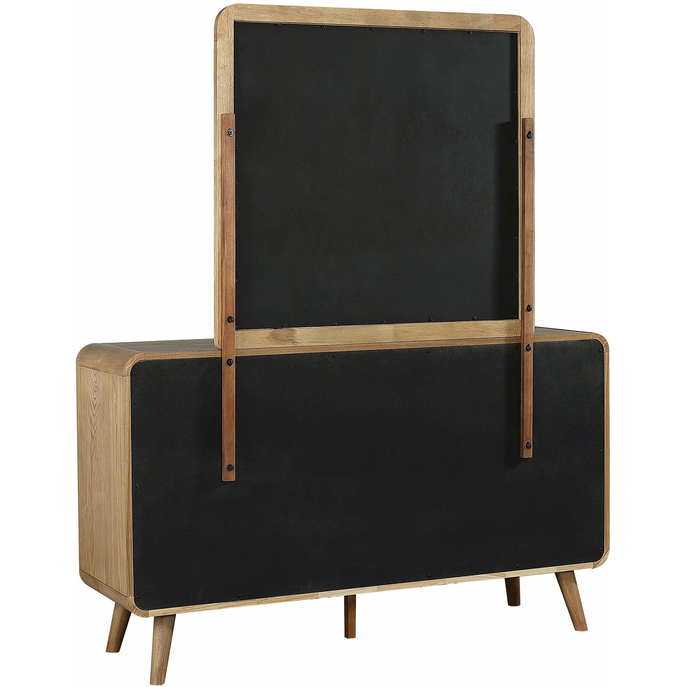  Coaster Furniture Robyn 225093M 6-drawer Bedroom Dresser and Mirror - Light Ash IMAGE 6