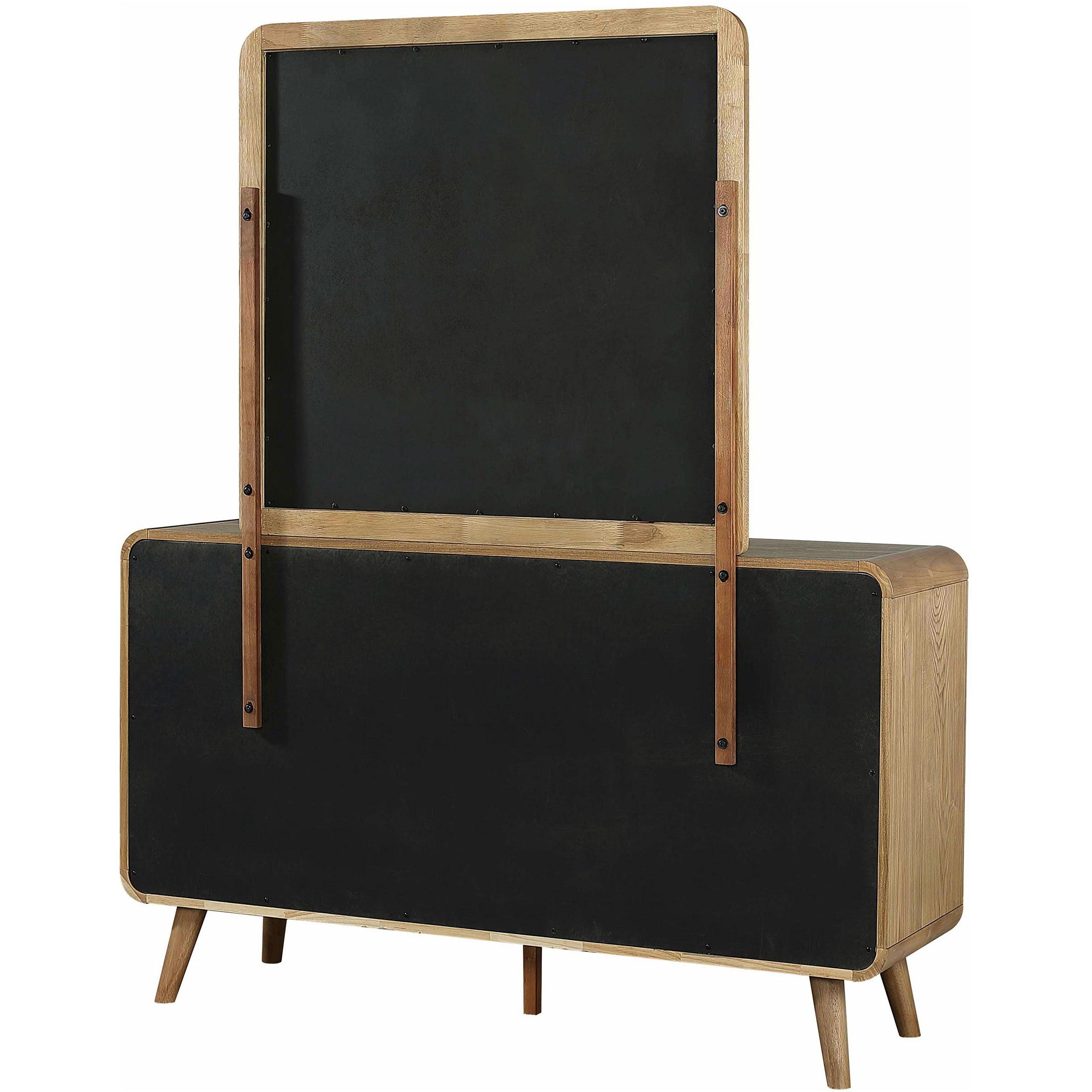  Coaster Furniture Robyn 225093M 6-drawer Bedroom Dresser and Mirror - Light Ash IMAGE 8