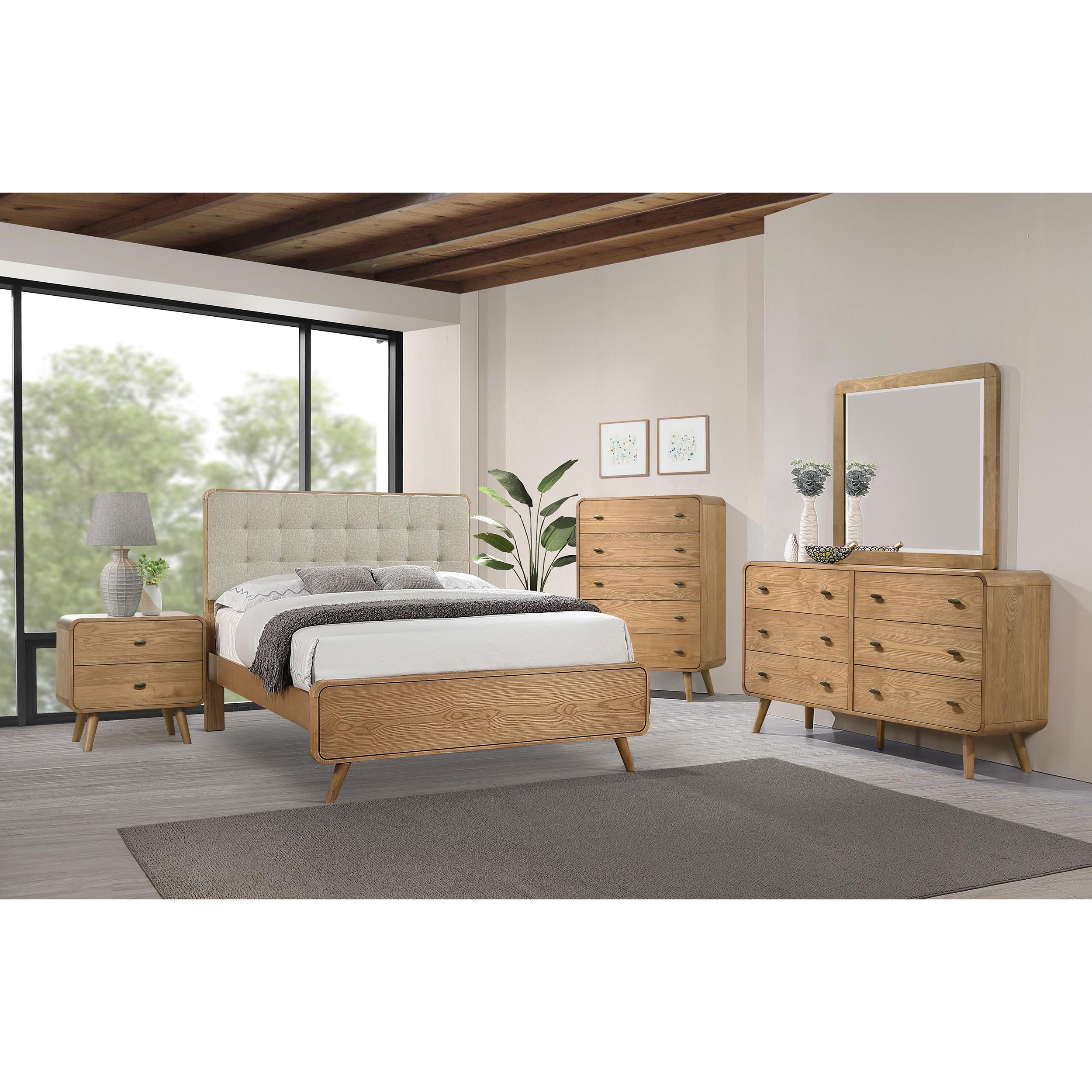  Coaster Furniture Robyn 225094 Dresser Mirror - Light Ash IMAGE 3