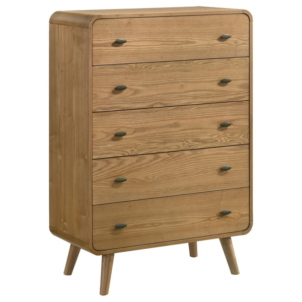 Coaster Furniture Robyn 225095 5-drawer Bedroom Chest - Light Ash