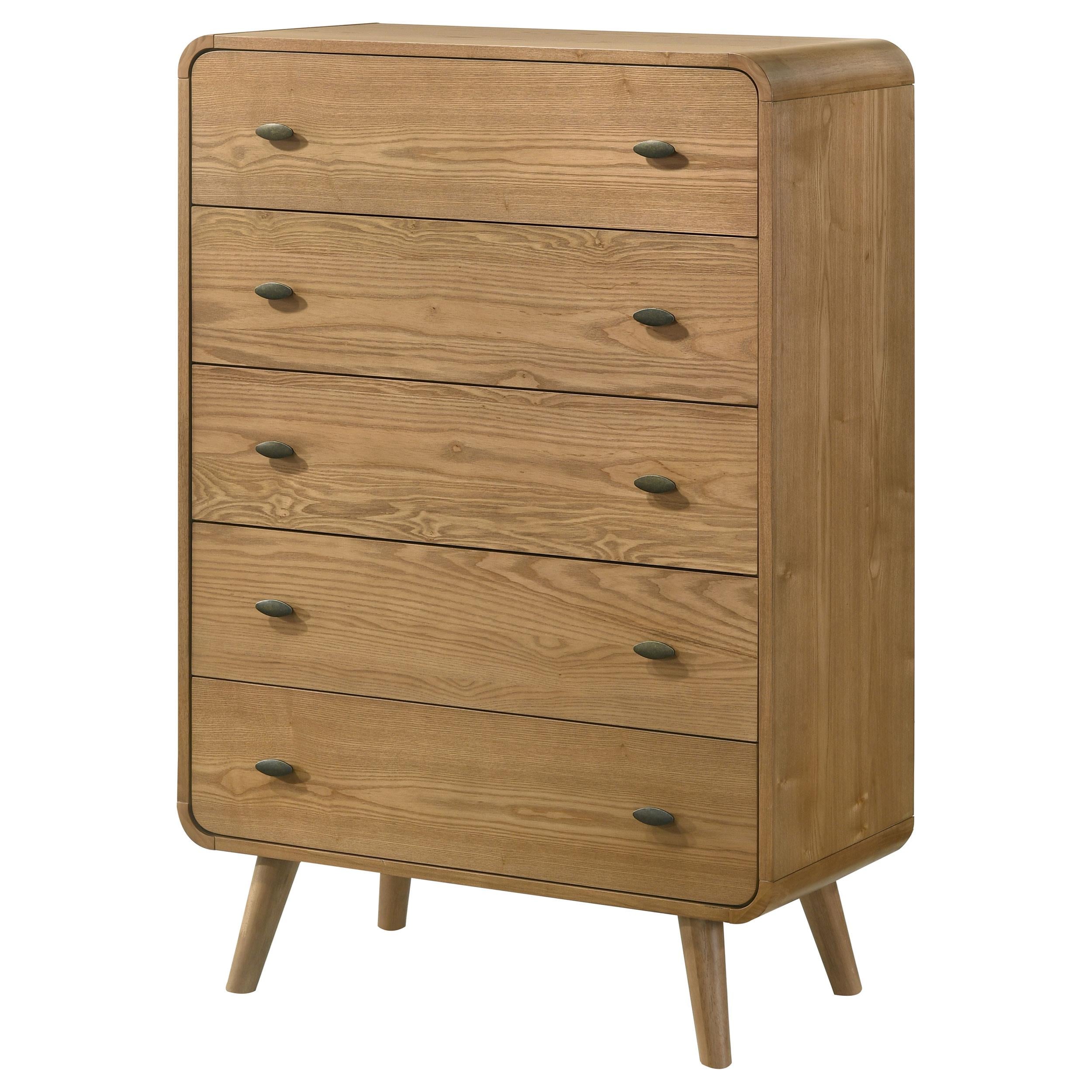  Coaster Furniture Robyn 225095 5-drawer Bedroom Chest - Light Ash IMAGE 10