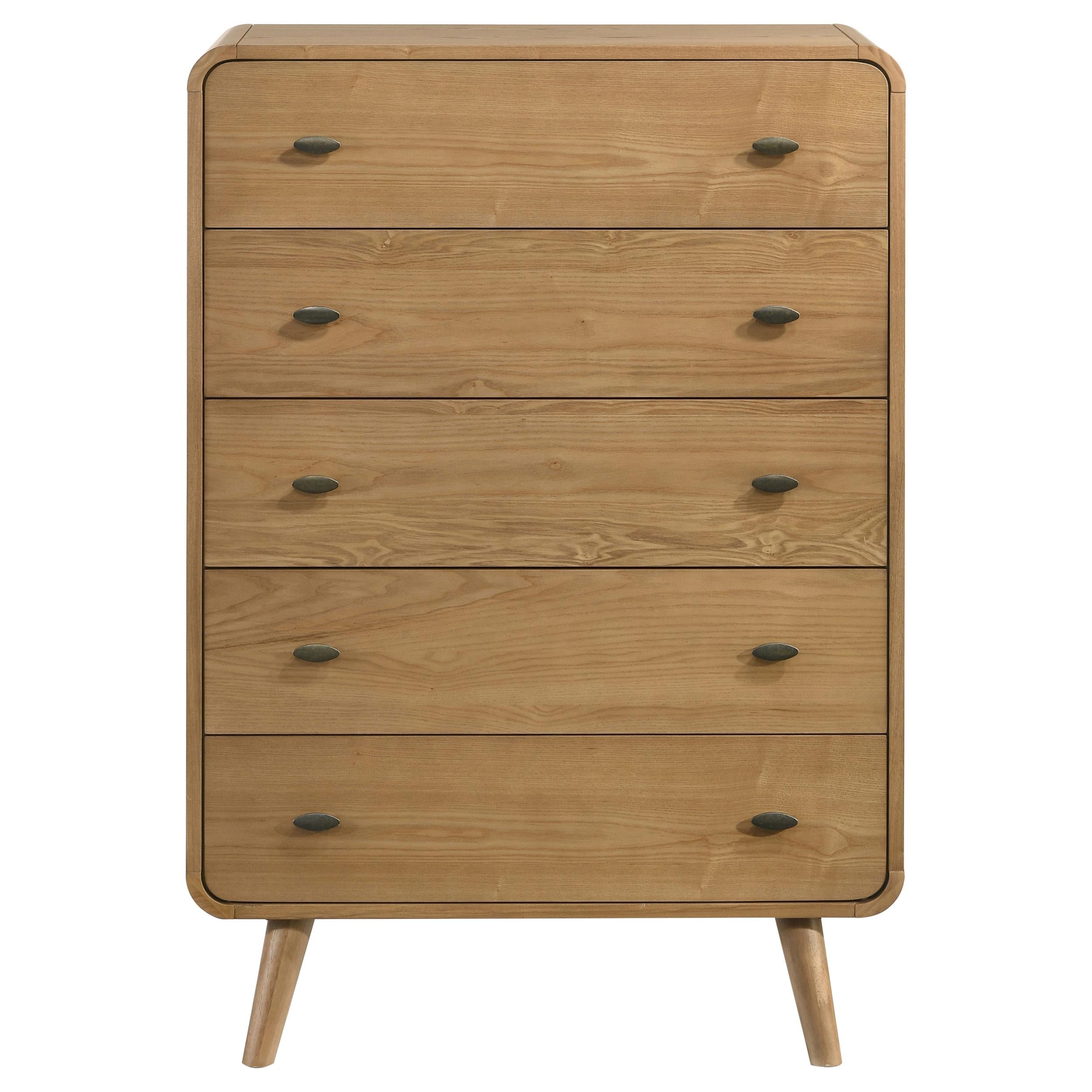  Coaster Furniture Robyn 225095 5-drawer Bedroom Chest - Light Ash IMAGE 7