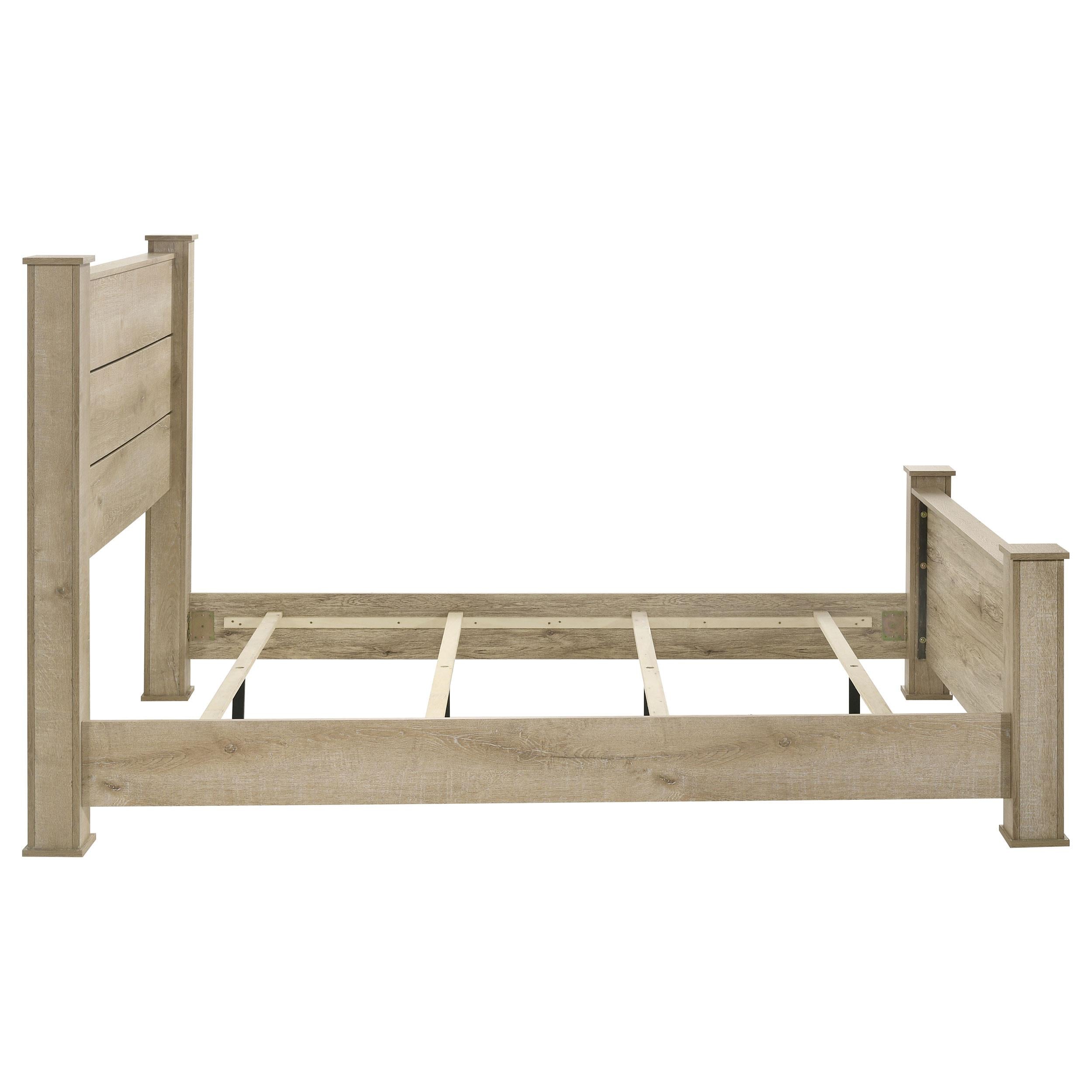  Coaster Furniture Oakglen 225101KE 55-inch Eastern King Panel Bed - Weathered Oak IMAGE 7