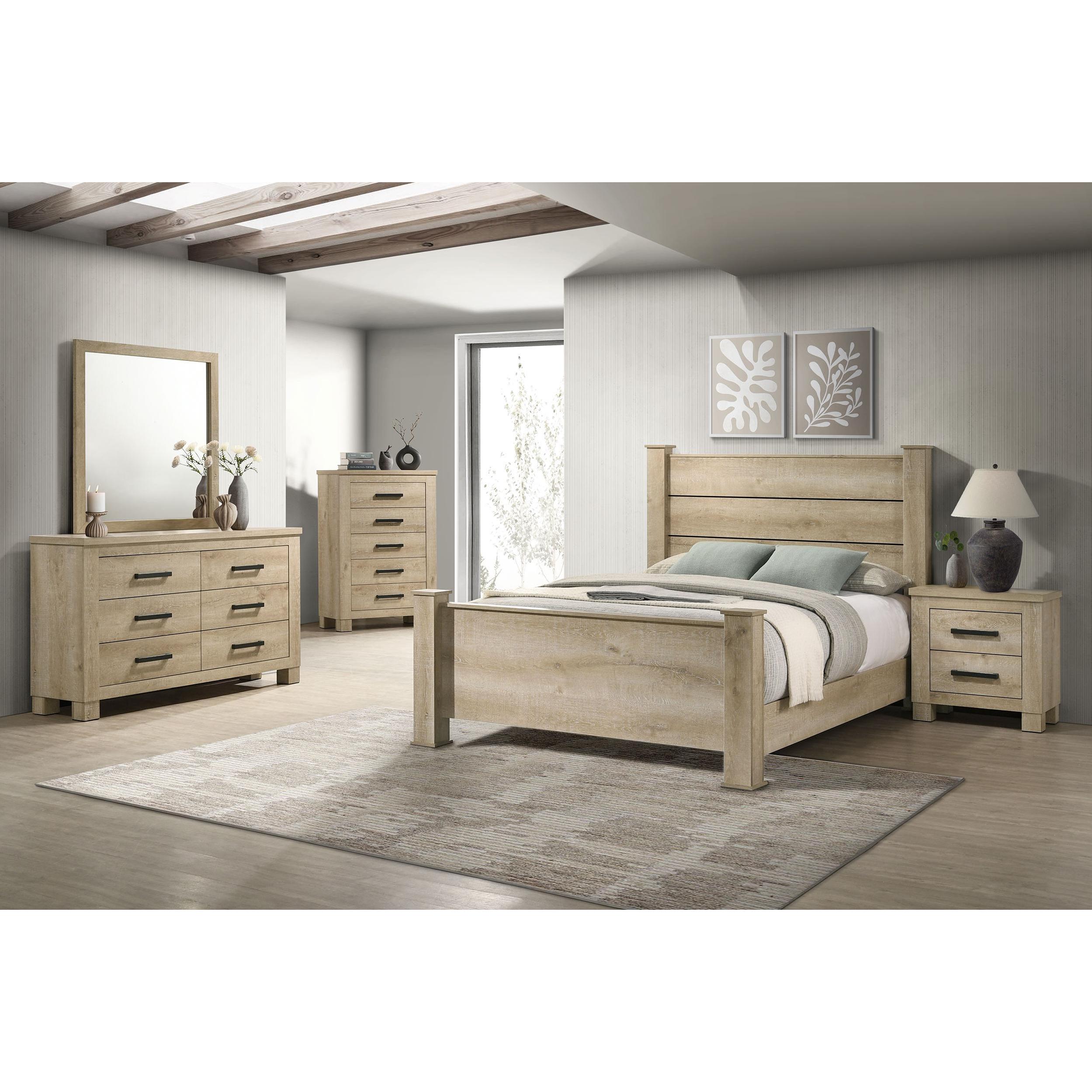  Coaster Furniture Oakglen 225103M 6-drawer Bedroom Dresser and Mirror - Weathered Oak IMAGE 14