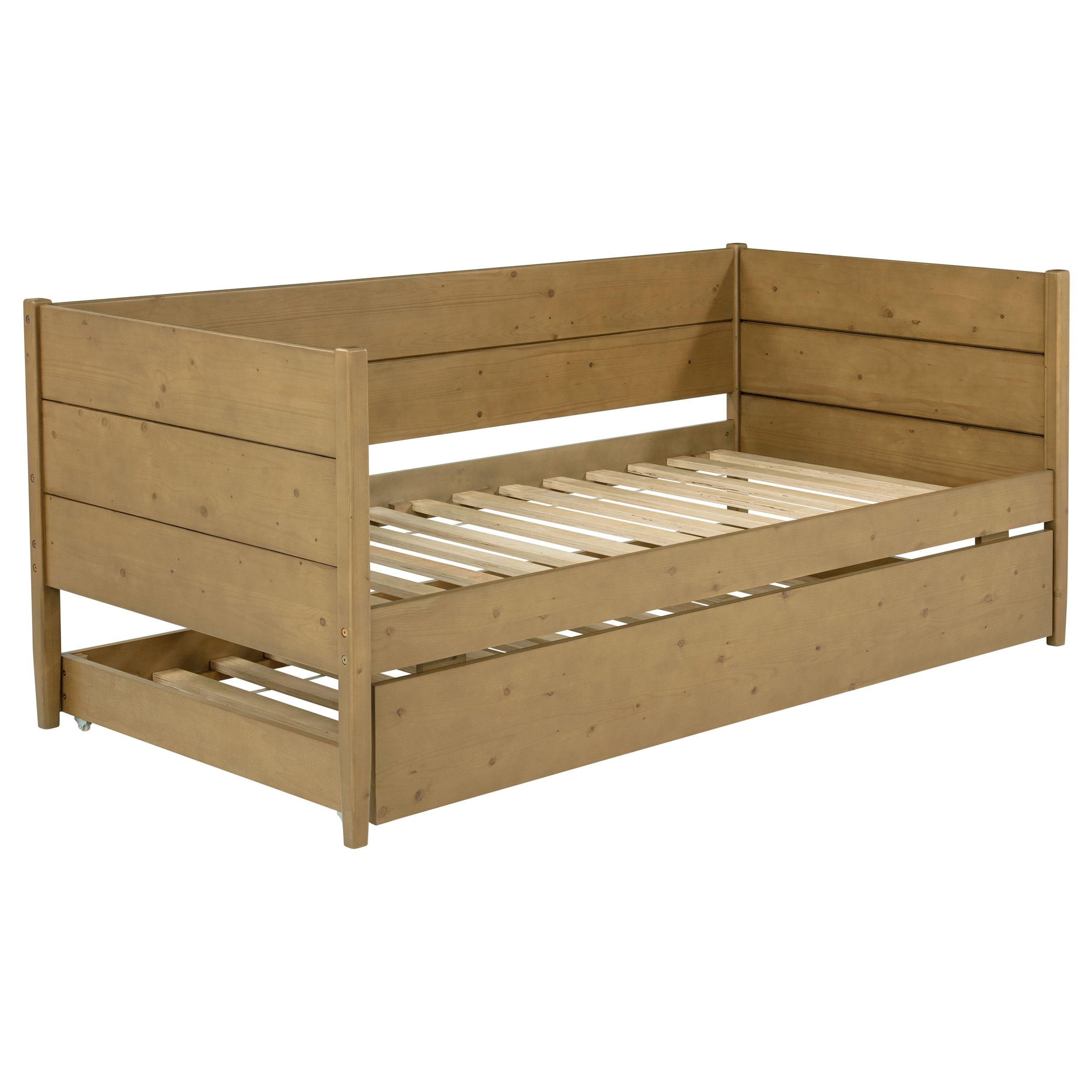  Coaster Furniture Calinda 300685 Wood Twin Daybed With Trundle - Natural IMAGE 10