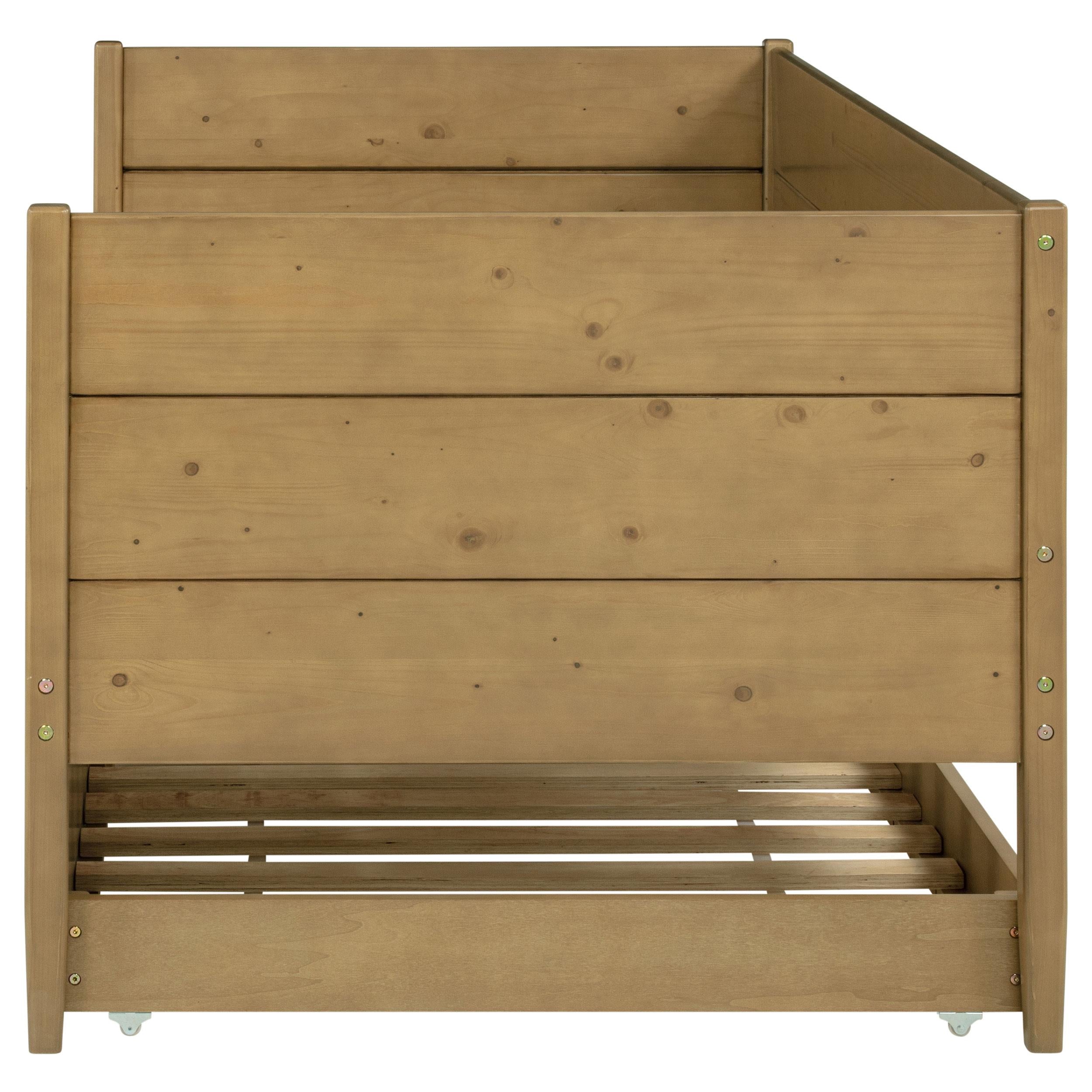  Coaster Furniture Calinda 300685 Wood Twin Daybed With Trundle - Natural IMAGE 6