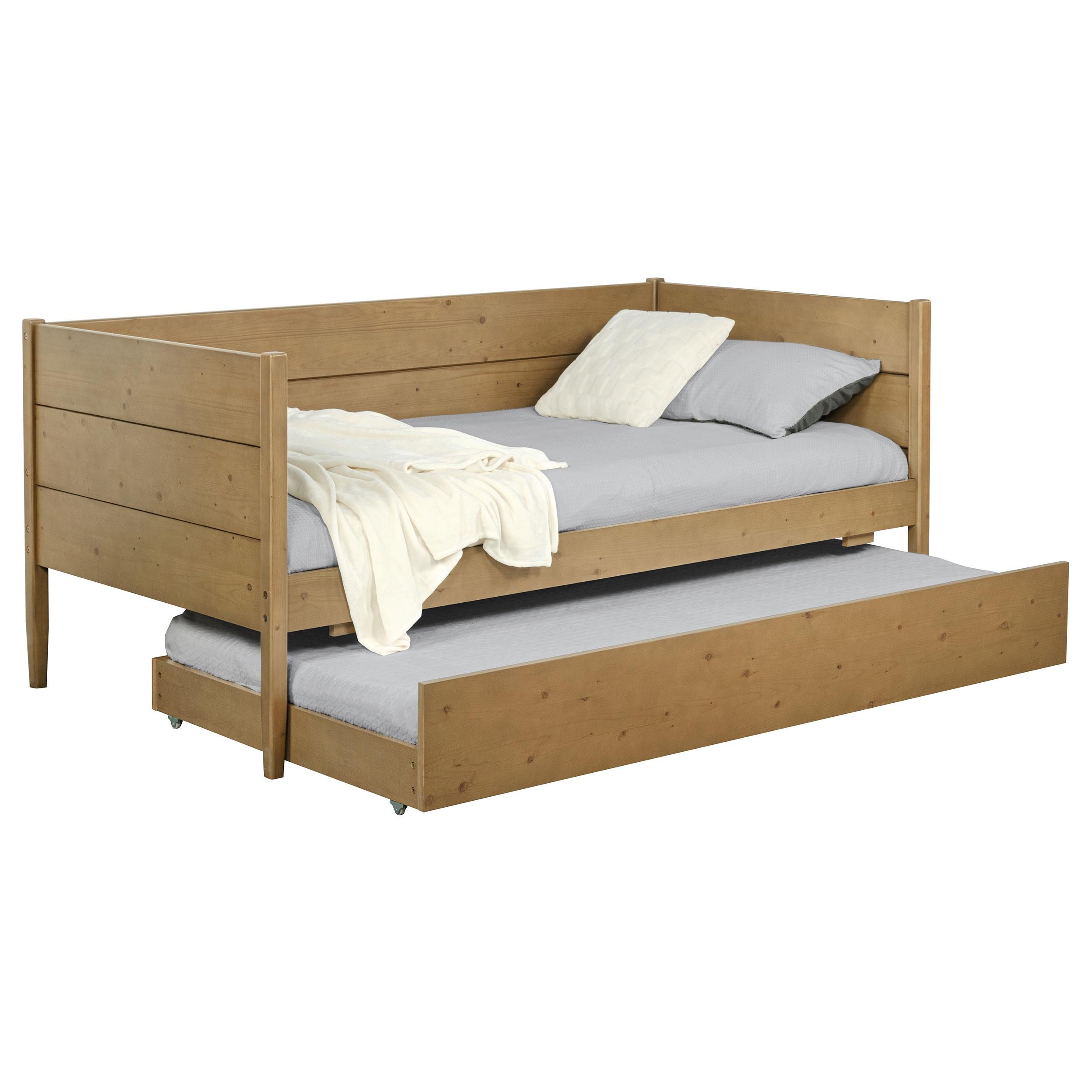  Coaster Furniture Calinda 300685 Wood Twin Daybed With Trundle - Natural IMAGE 7