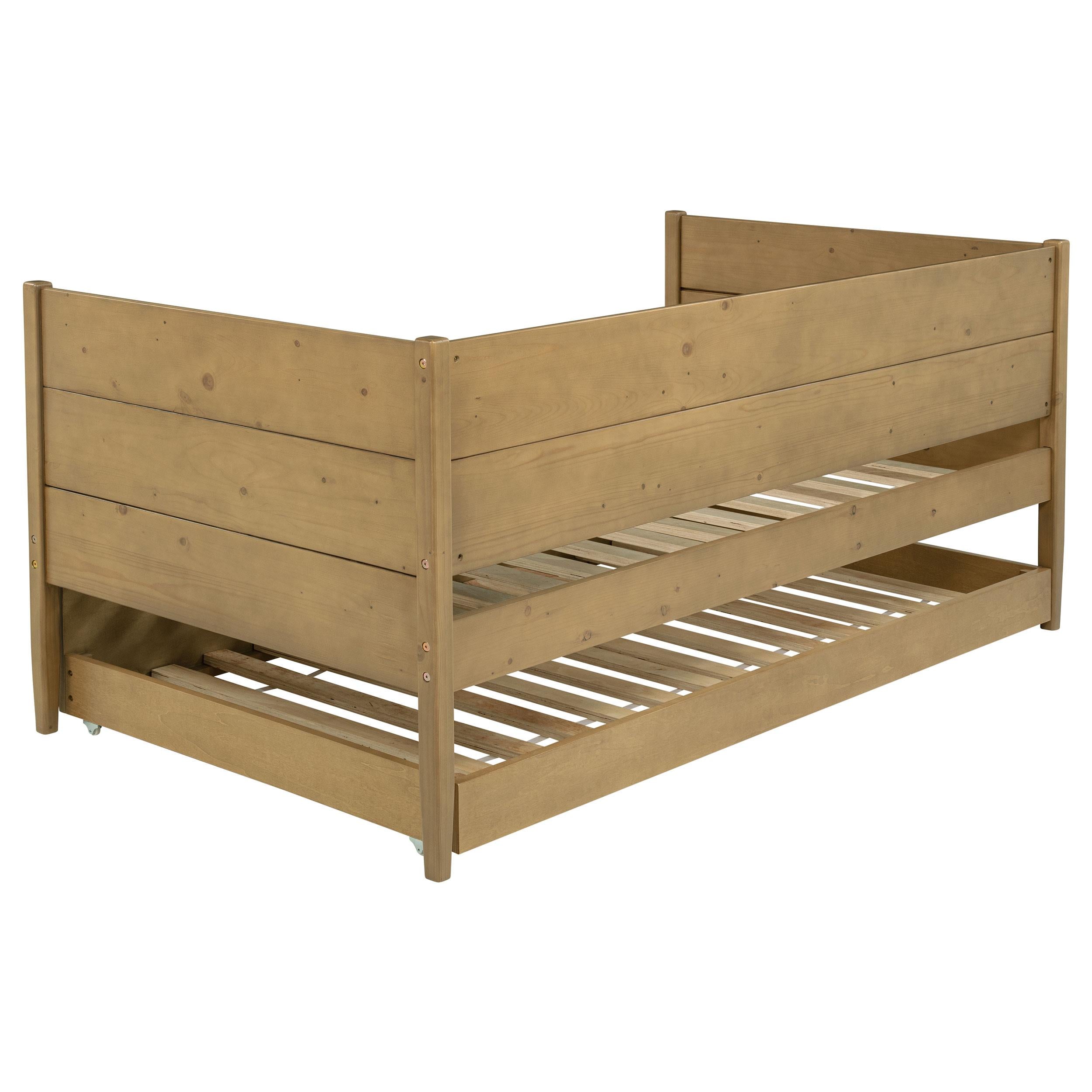  Coaster Furniture Calinda 300685 Wood Twin Daybed With Trundle - Natural IMAGE 8