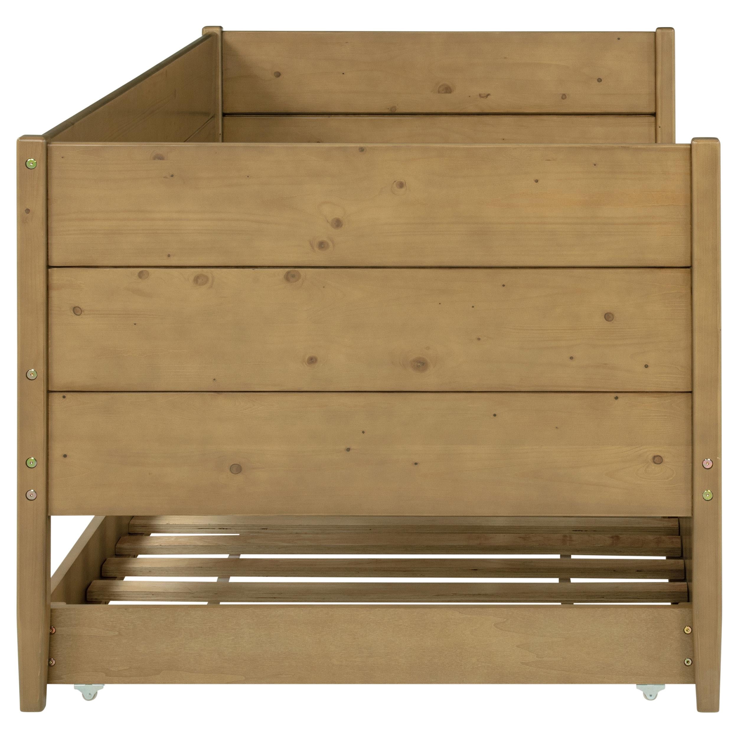  Coaster Furniture Calinda 300685 Wood Twin Daybed With Trundle - Natural IMAGE 9