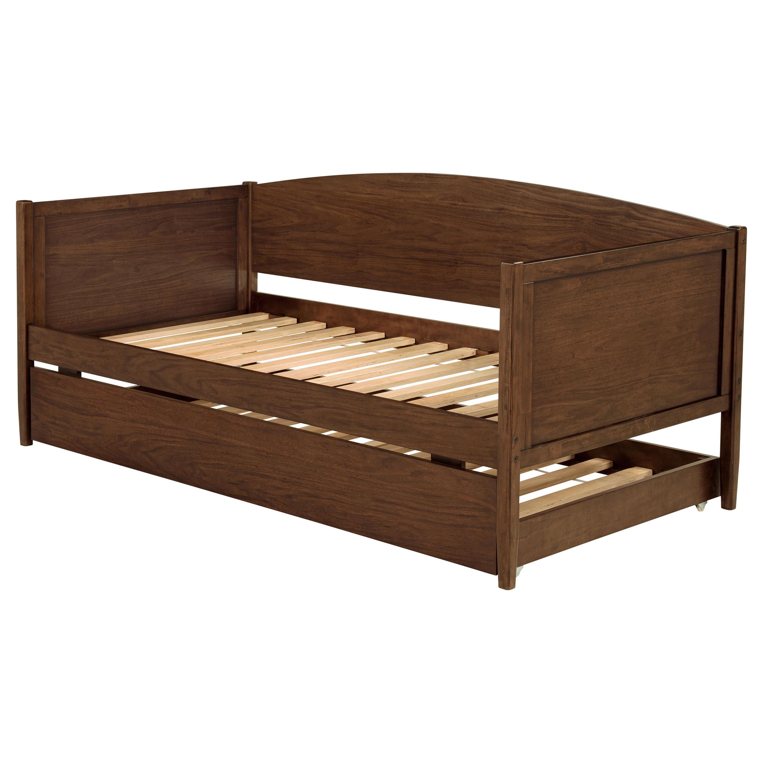  Coaster Furniture Bozeman 300686 Wood Twin Daybed With Trundle - Medium Walnut IMAGE 1