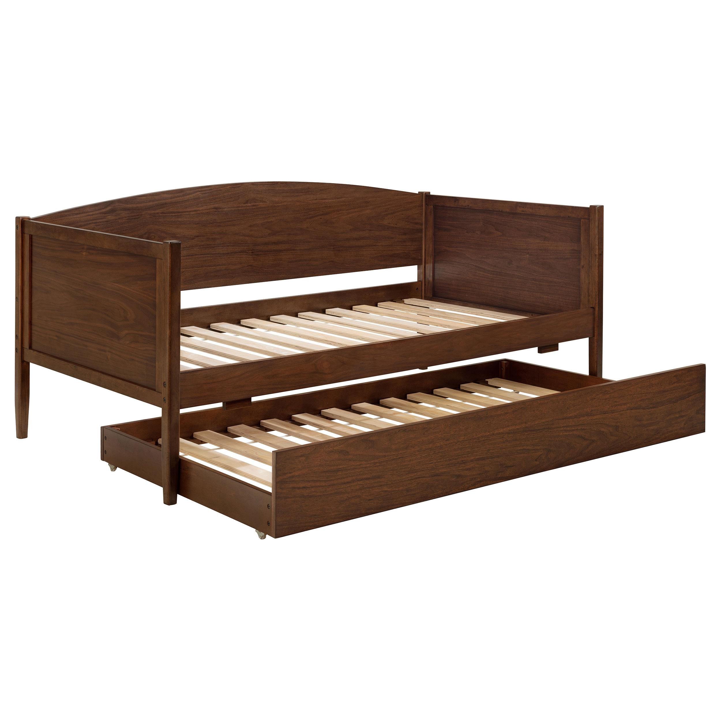  Coaster Furniture Bozeman 300686 Wood Twin Daybed With Trundle - Medium Walnut IMAGE 3